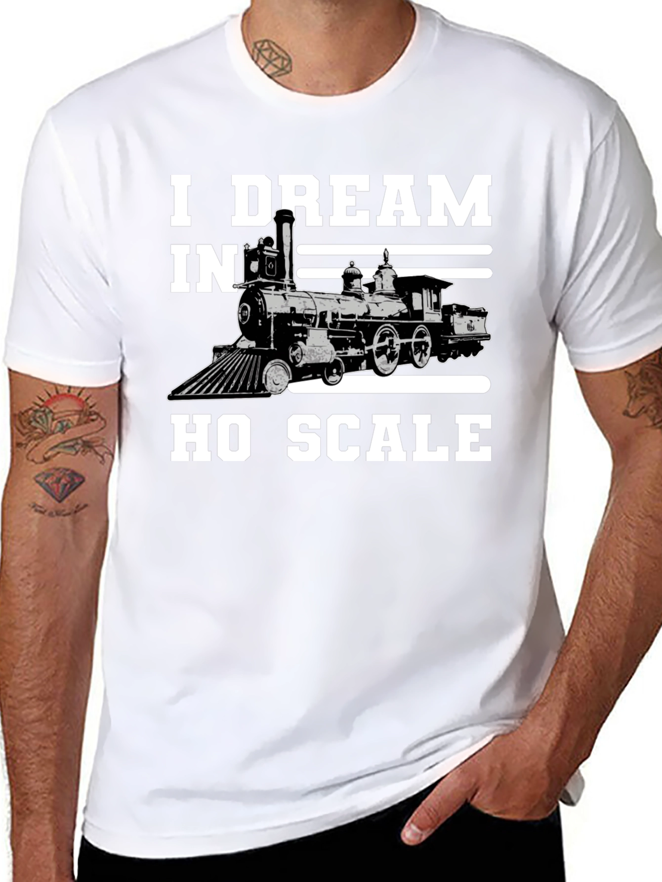I Dream In HO Scale Train T-Shirt