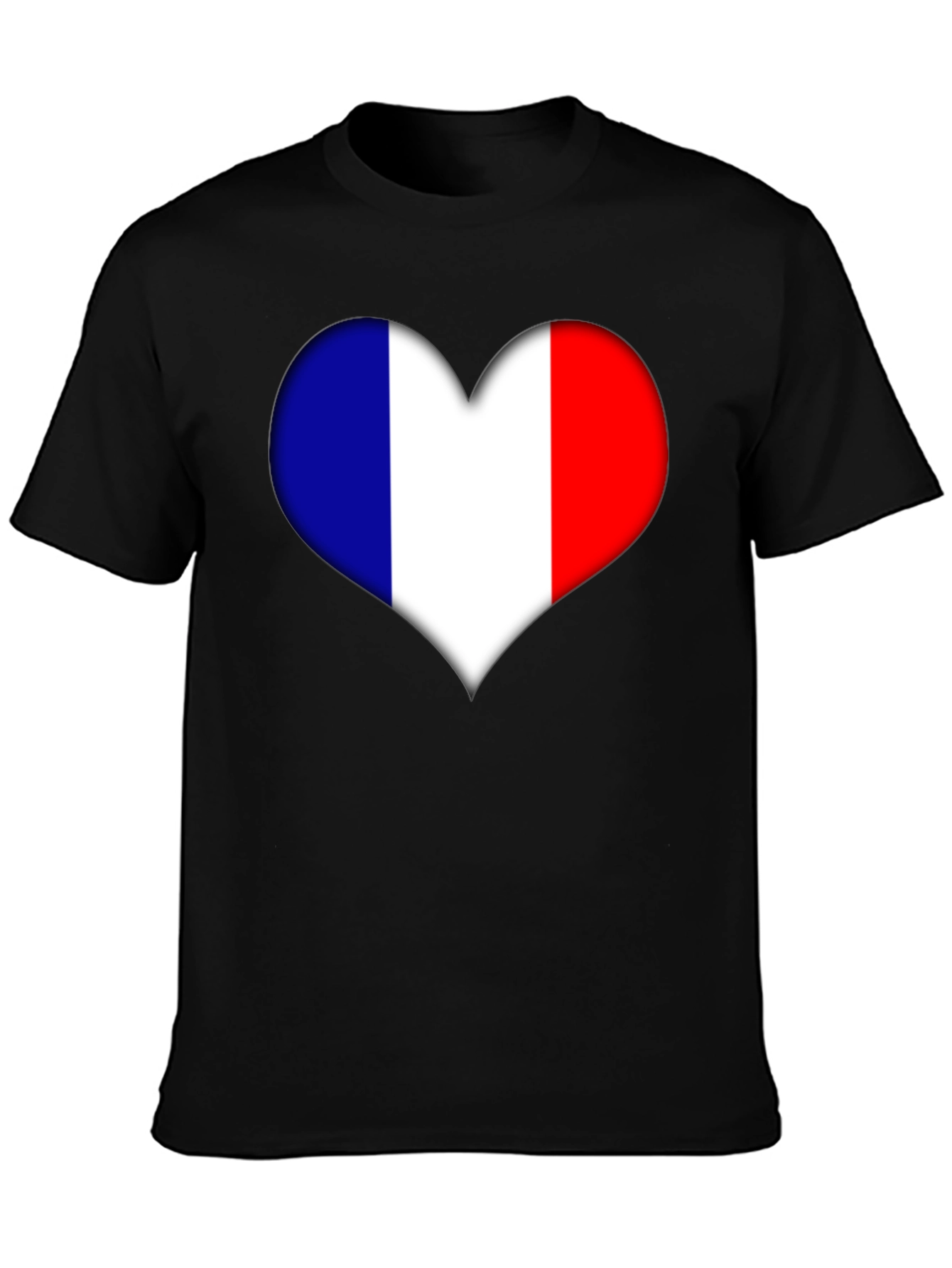 French Heart Flag Graphic Tee