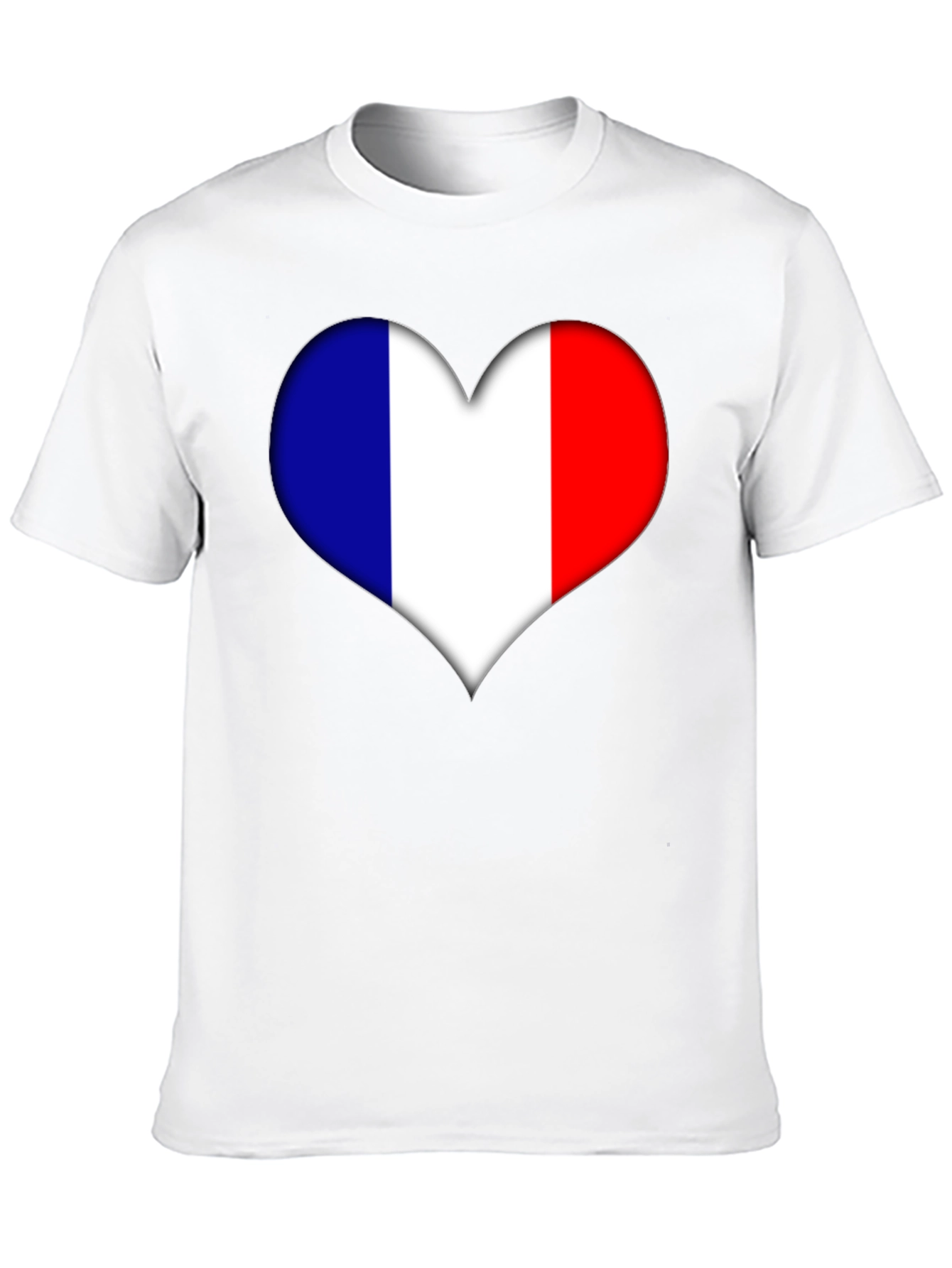 French Heart Flag Graphic Tee