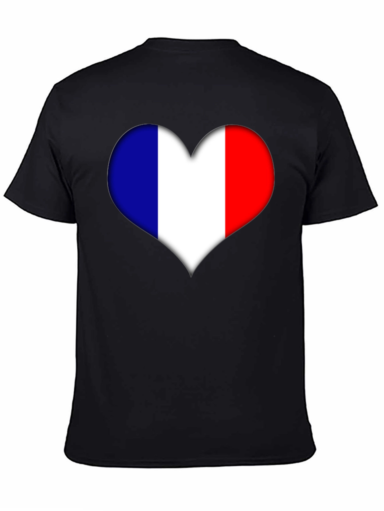 French Heart Flag Graphic Tee