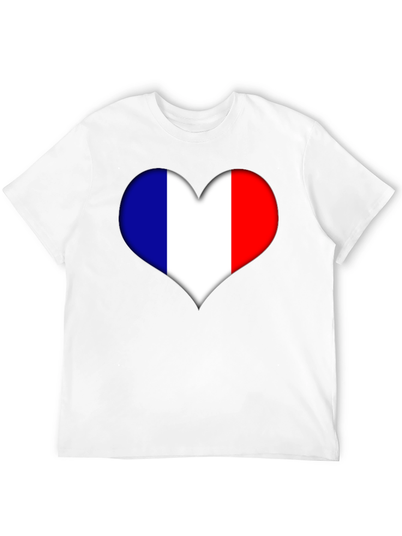French Heart Flag Graphic Tee