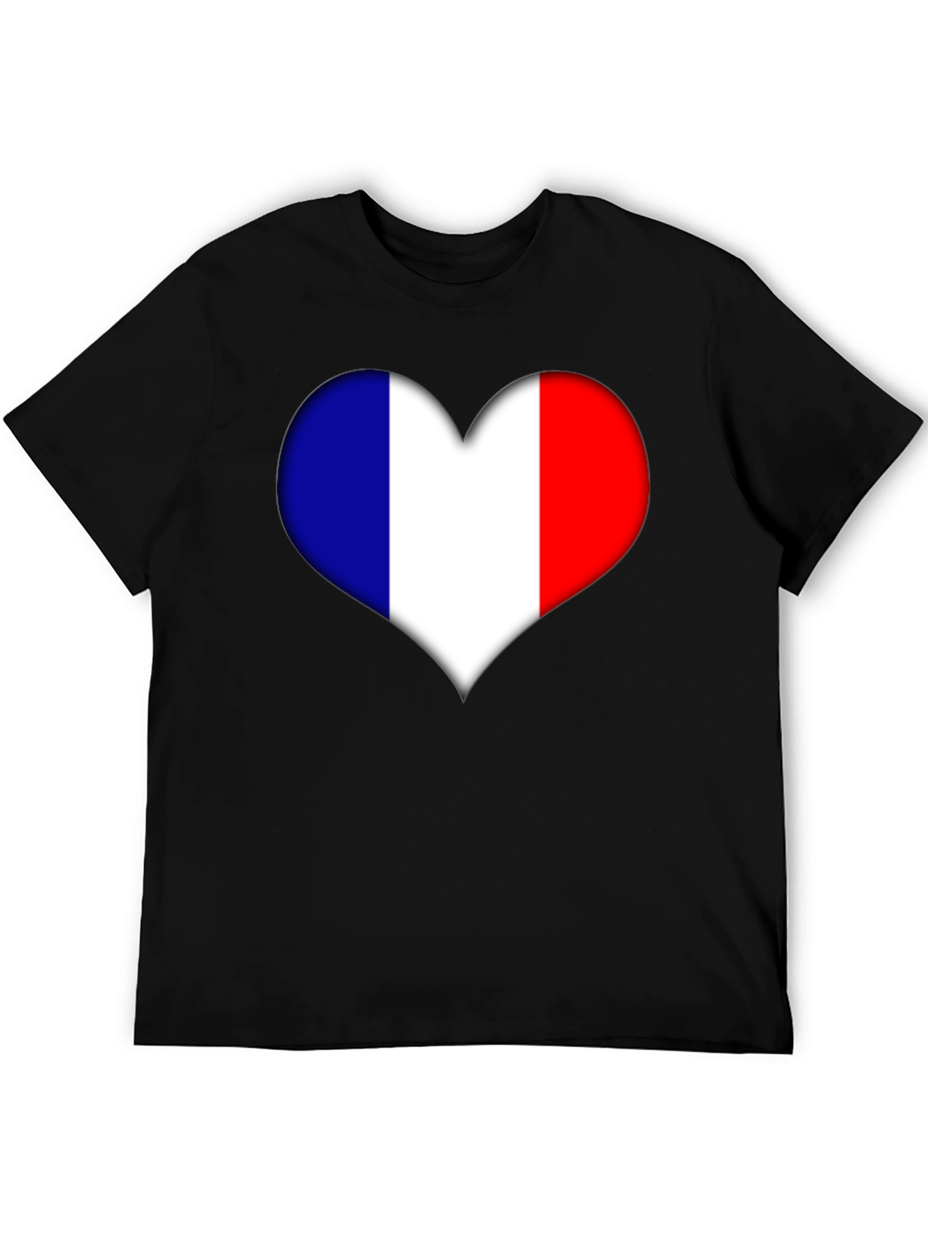 French Heart Flag Graphic Tee