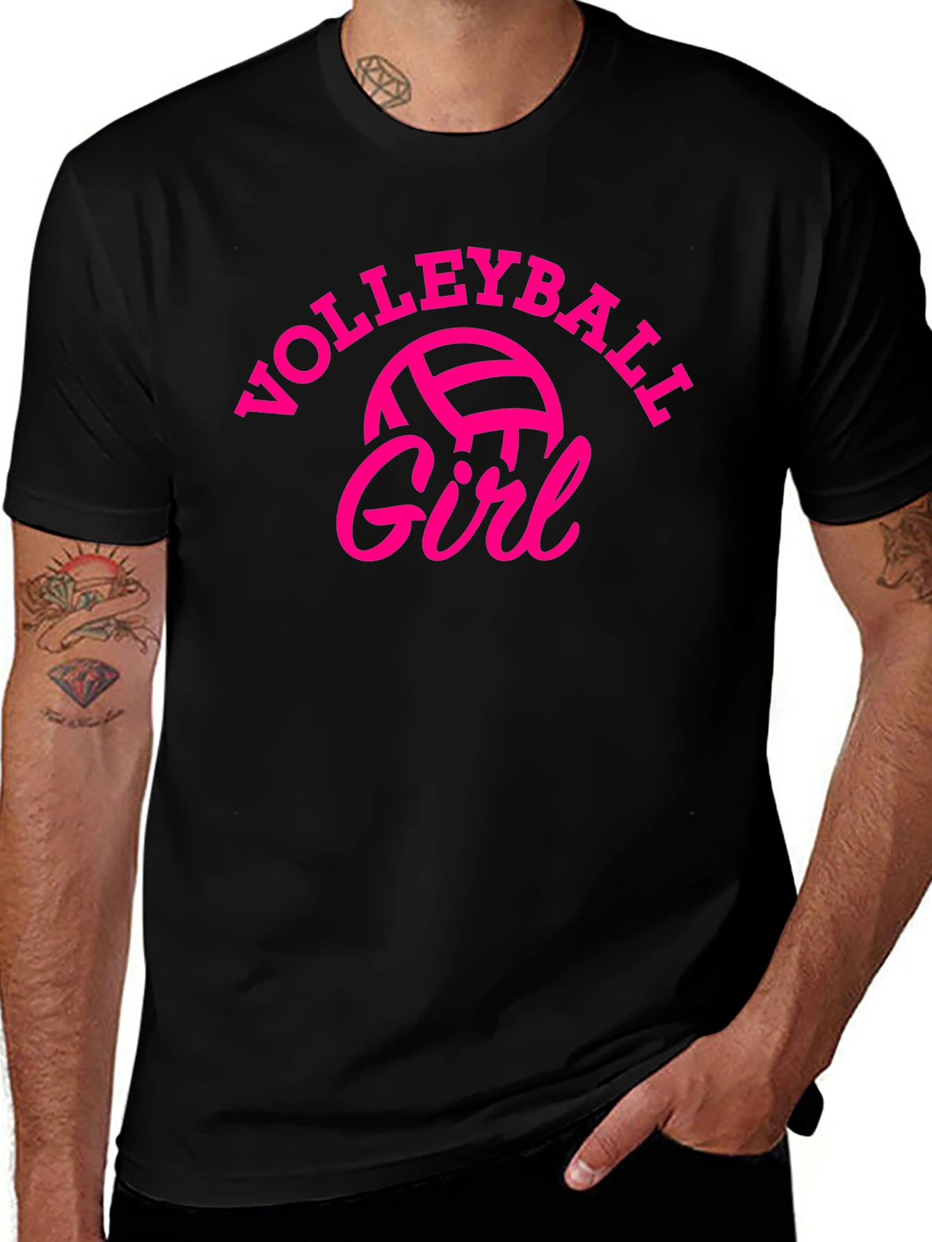 Volleyball Girl Graphic T-Shirt - Sporty & Stylish