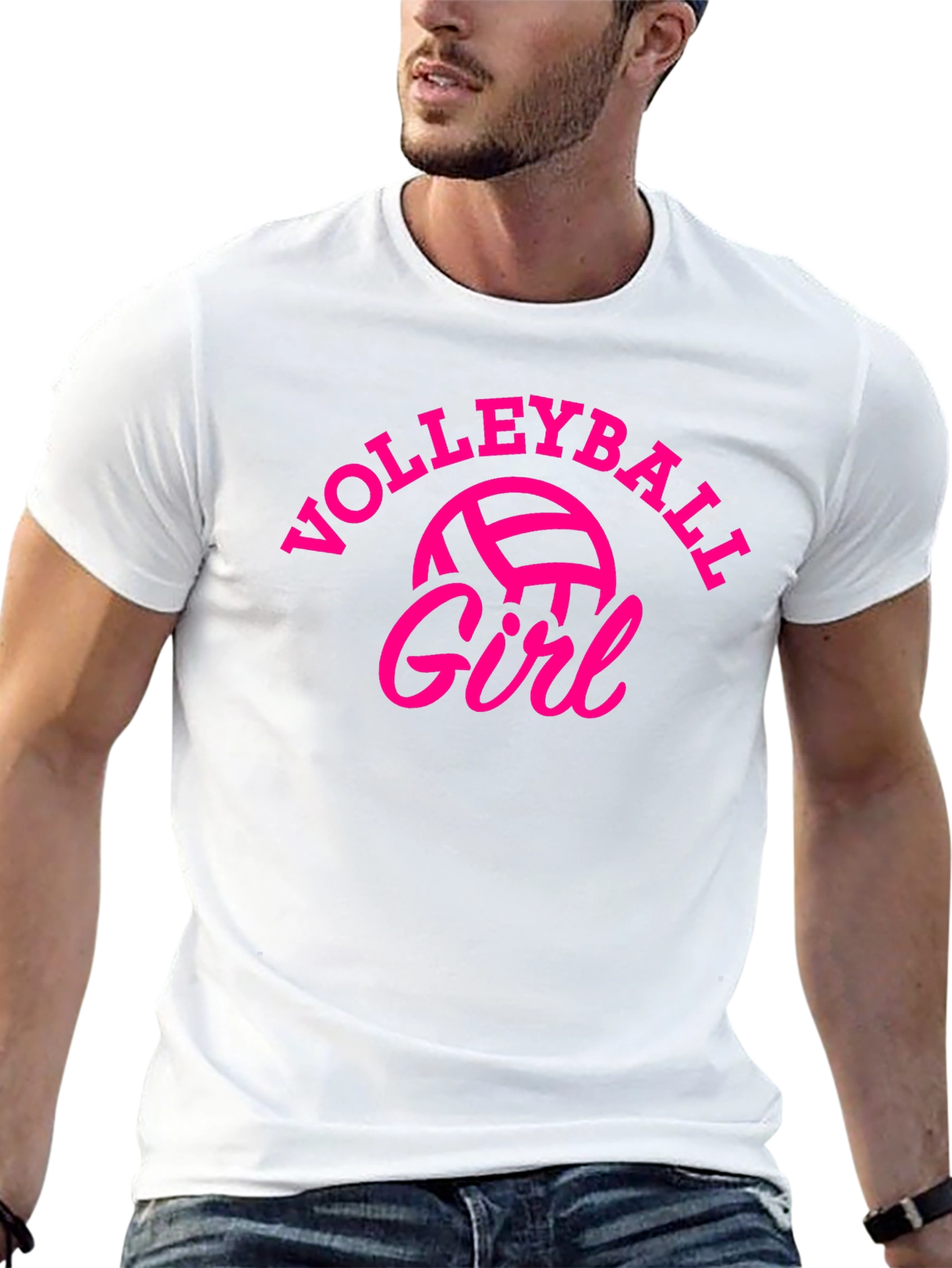 Volleyball Girl Graphic T-Shirt - Sporty & Stylish