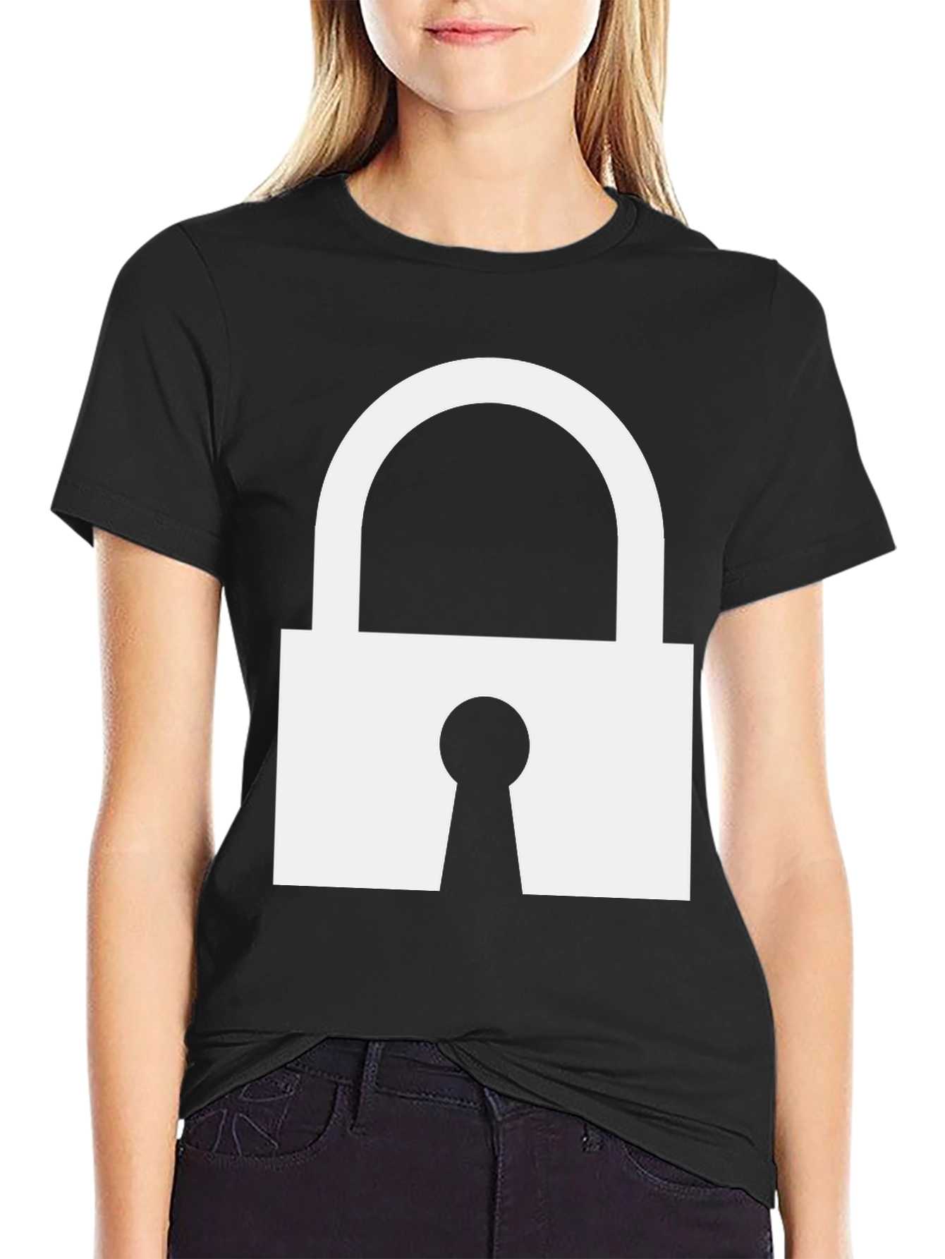 Lock Graphic Tee - Secure Style