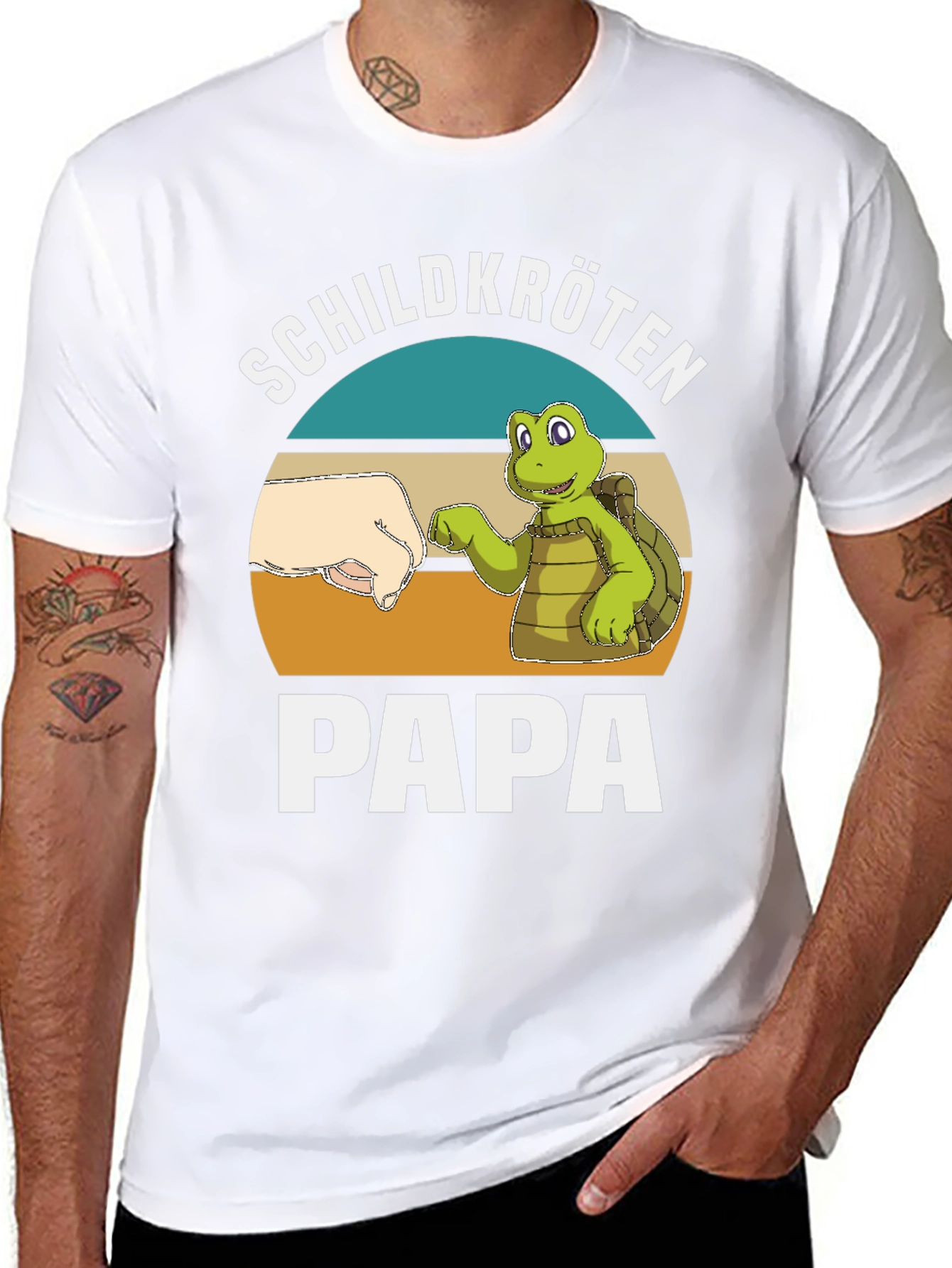 Turtle Papa T-Shirt - Schildkröten Fathers Day Gift