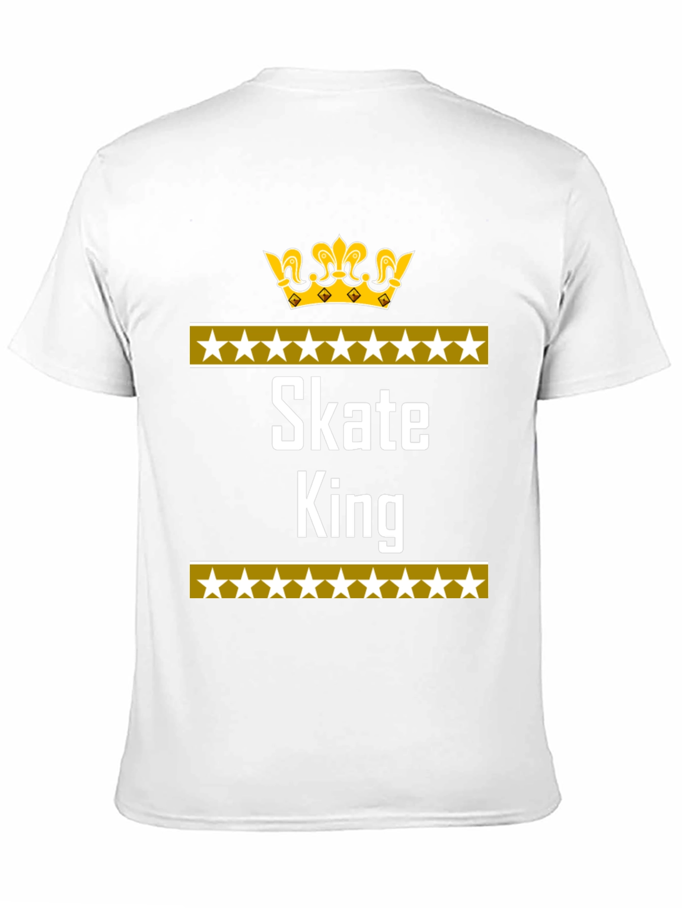 Skate King Black T-Shirt with Crown Design