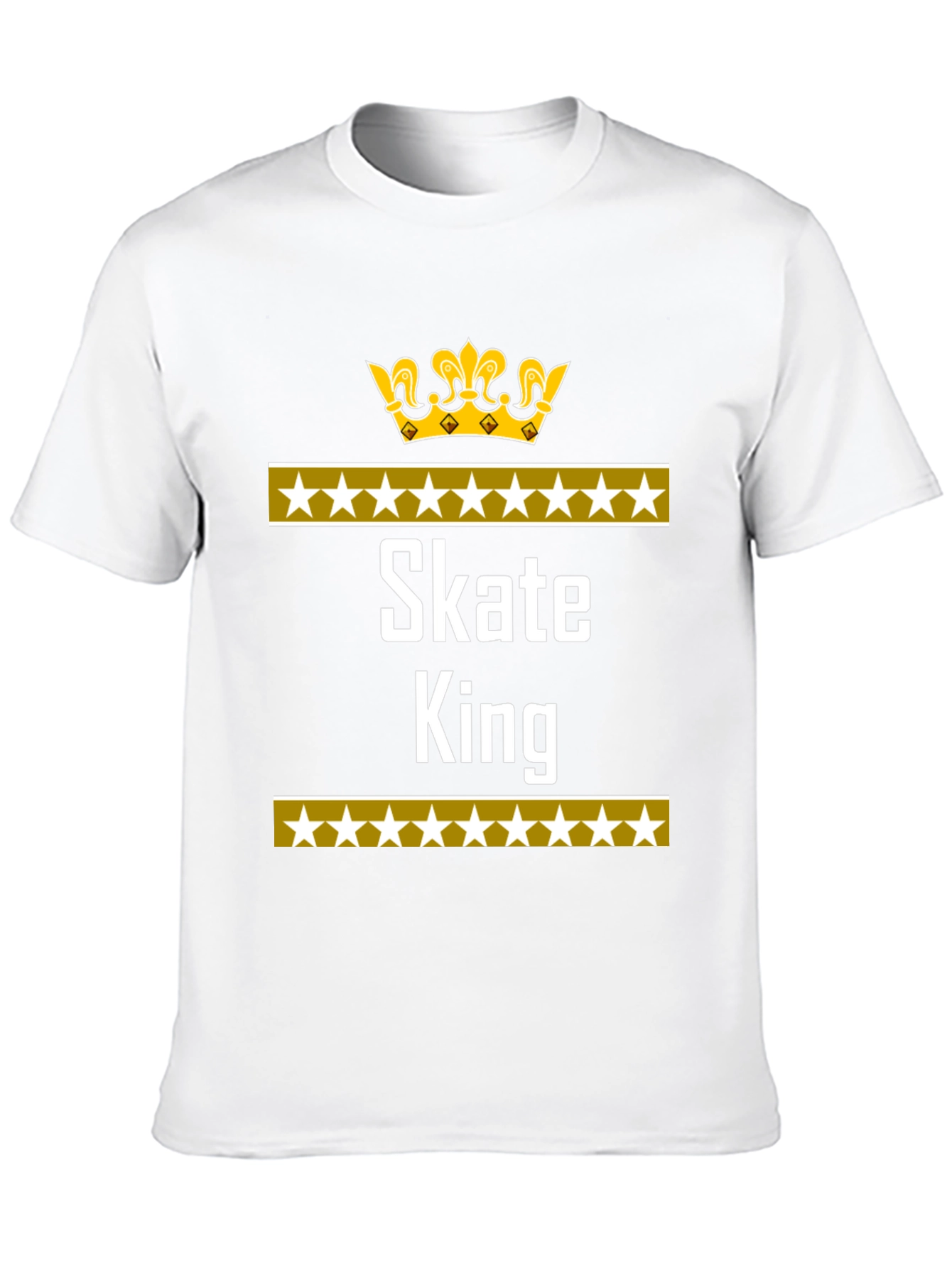 Skate King Black T-Shirt with Crown Design