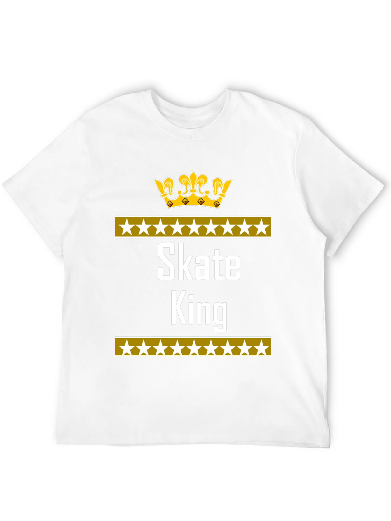 Skate King Black T-Shirt with Crown Design