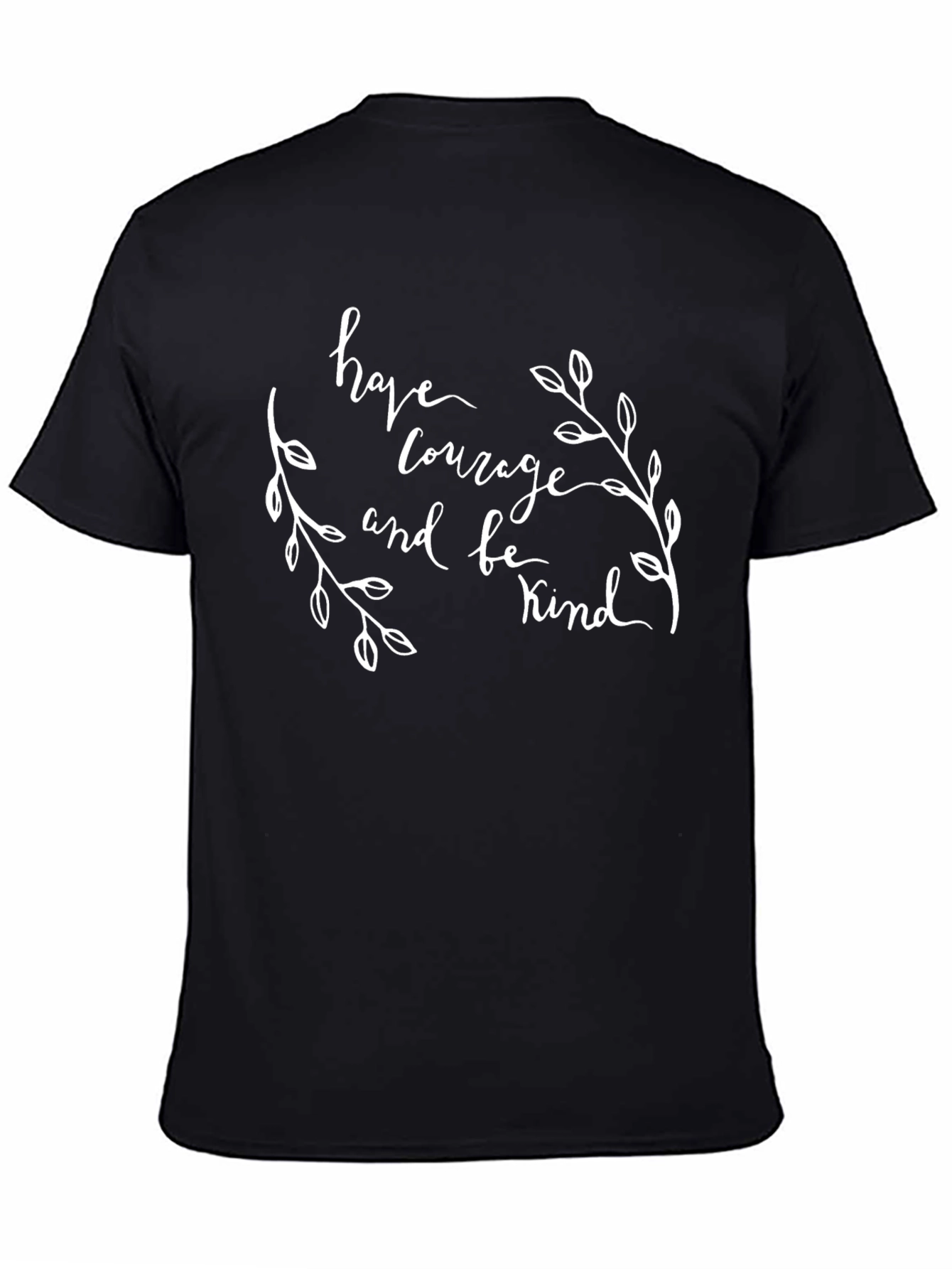Courage & Kindness Graphic Tee - Black Cotton Shirt
