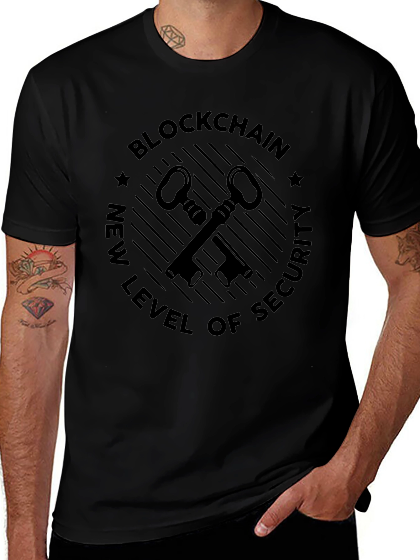 Blockchain Security Keys T-Shirt - New Level of Security