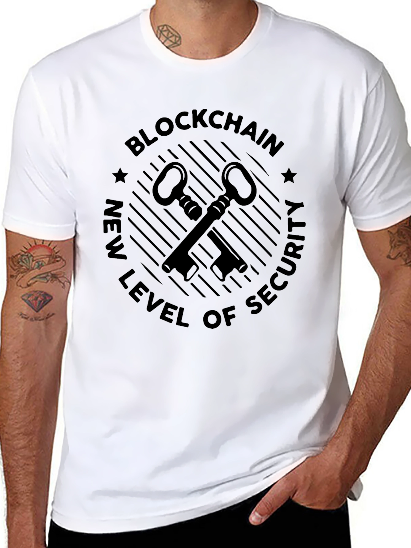 Blockchain Security Keys T-Shirt - New Level of Security