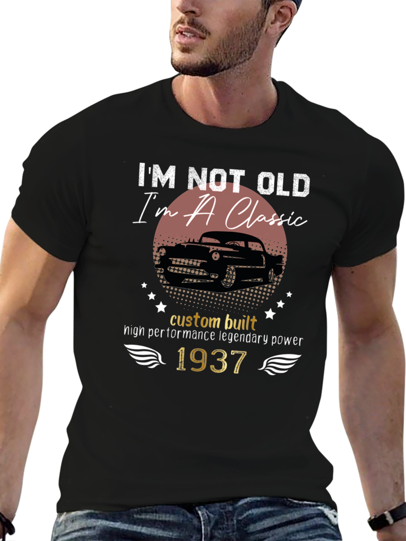 Classic Car 1937 Birthday T-Shirt