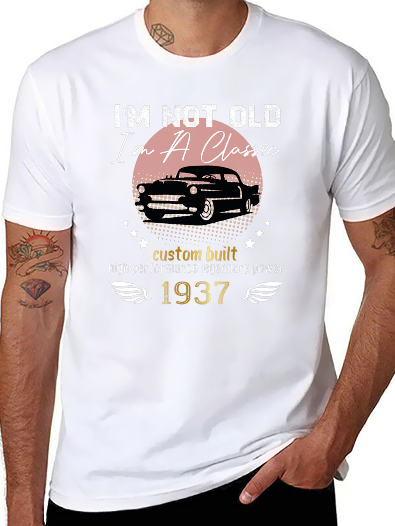 Classic Car 1937 Birthday T-Shirt