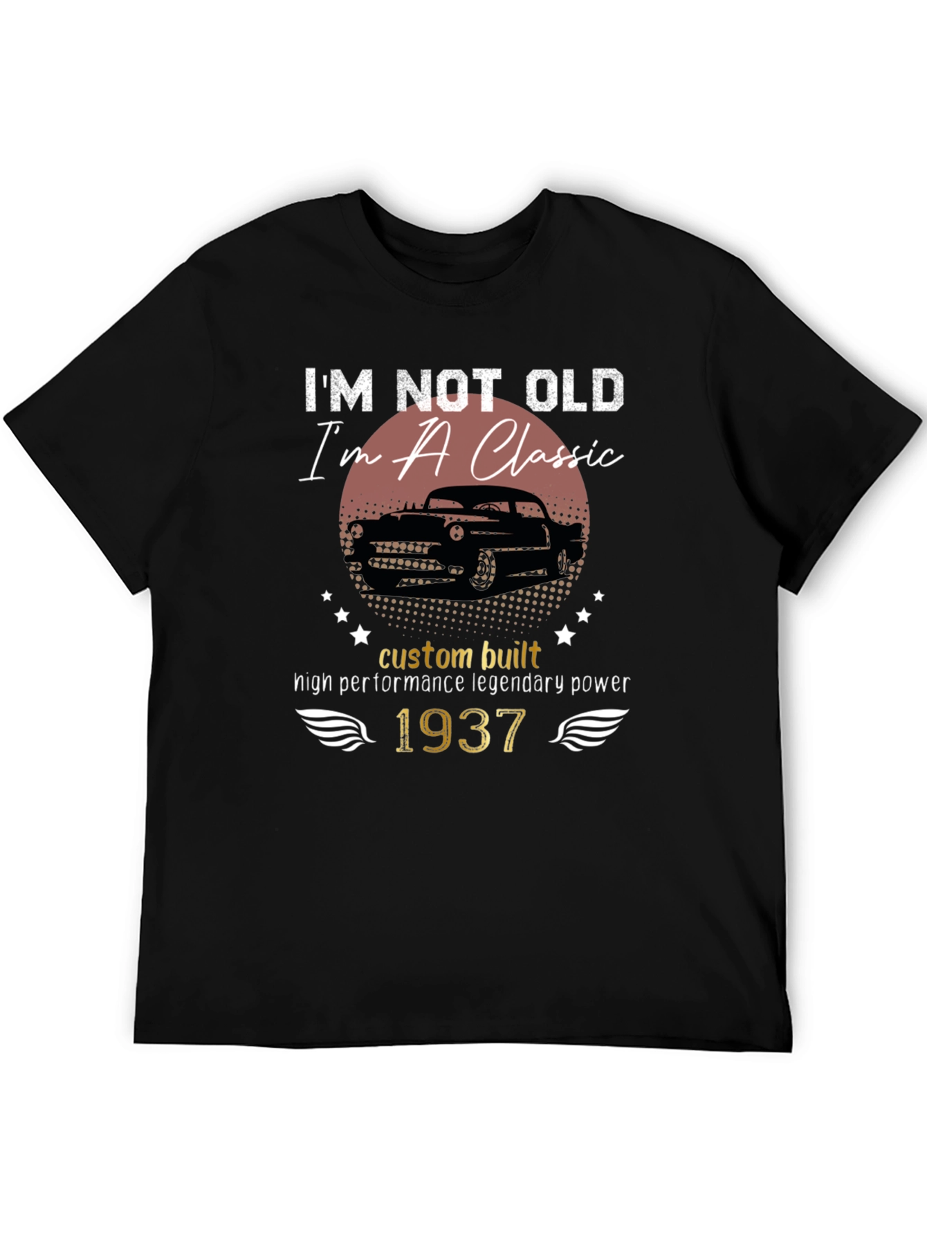 Classic Car 1937 Birthday T-Shirt