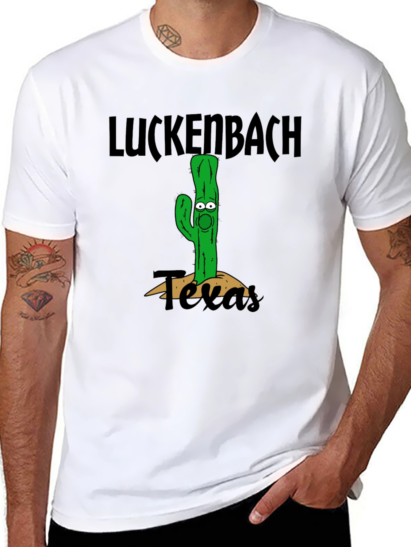 Luckenbach Texas Cactus T-Shirt