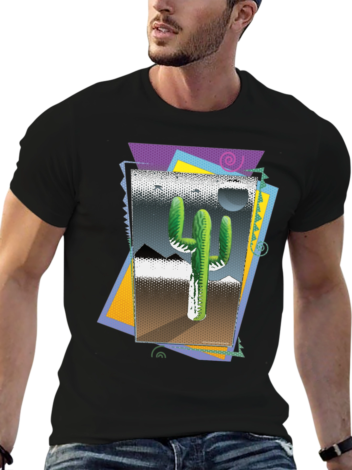 Cactus Desert T-Shirt - Retro Style Graphic Tee