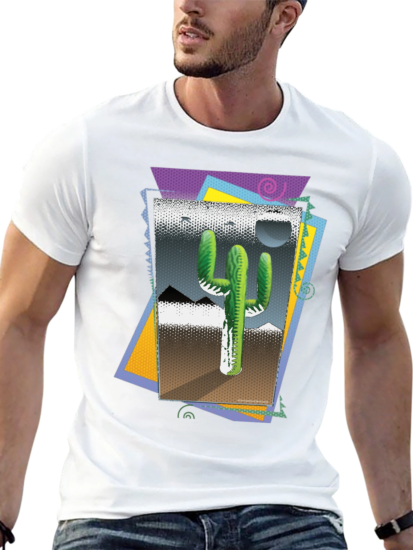 Cactus Desert T-Shirt - Retro Style Graphic Tee