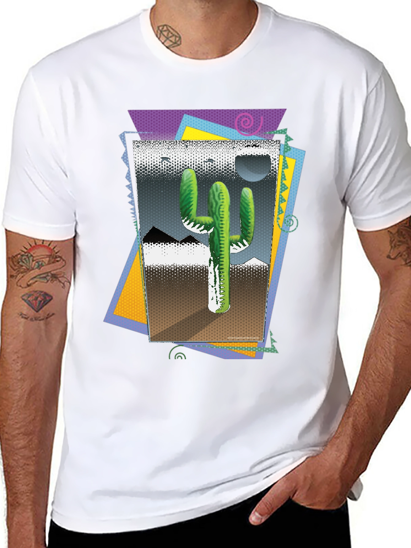 Cactus Desert T-Shirt - Retro Style Graphic Tee