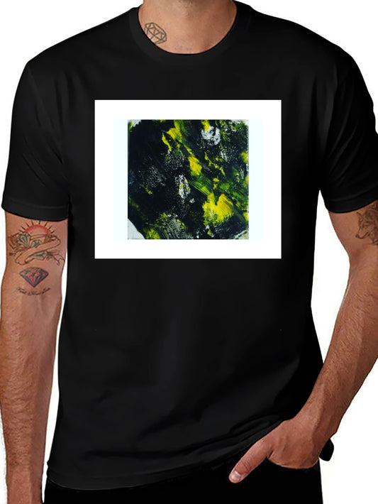 Abstract Art Print Black Tee