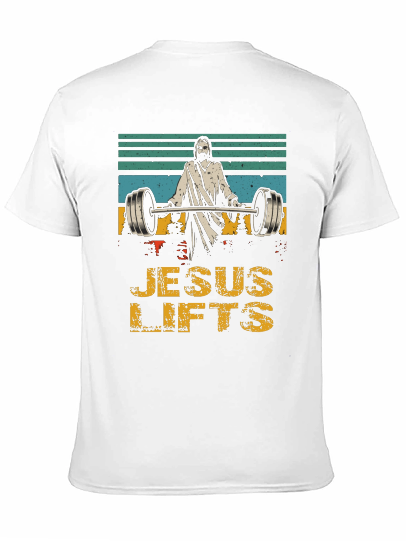 Jesus Lifts T-Shirt - Weightlifting Humor Tee