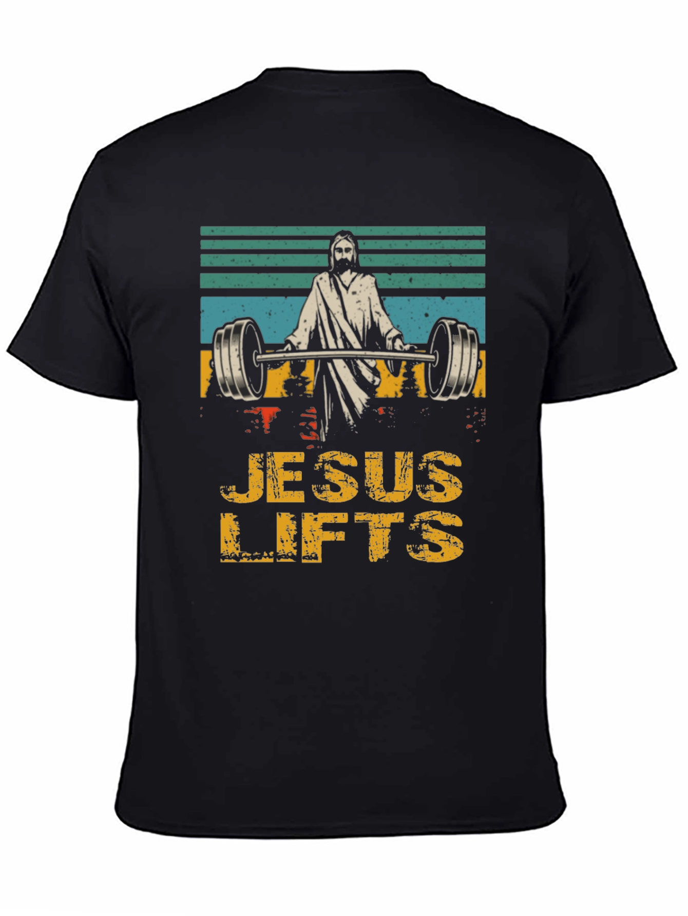 Jesus Lifts T-Shirt - Weightlifting Humor Tee