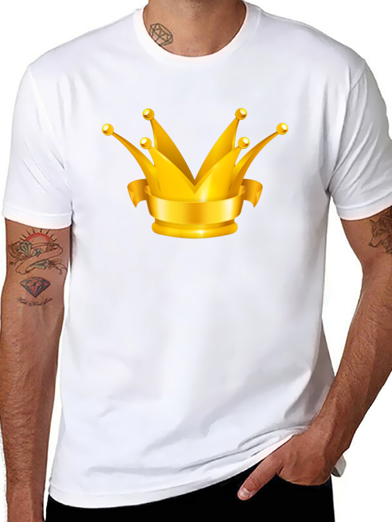 Crown Graphic T-Shirt - Black