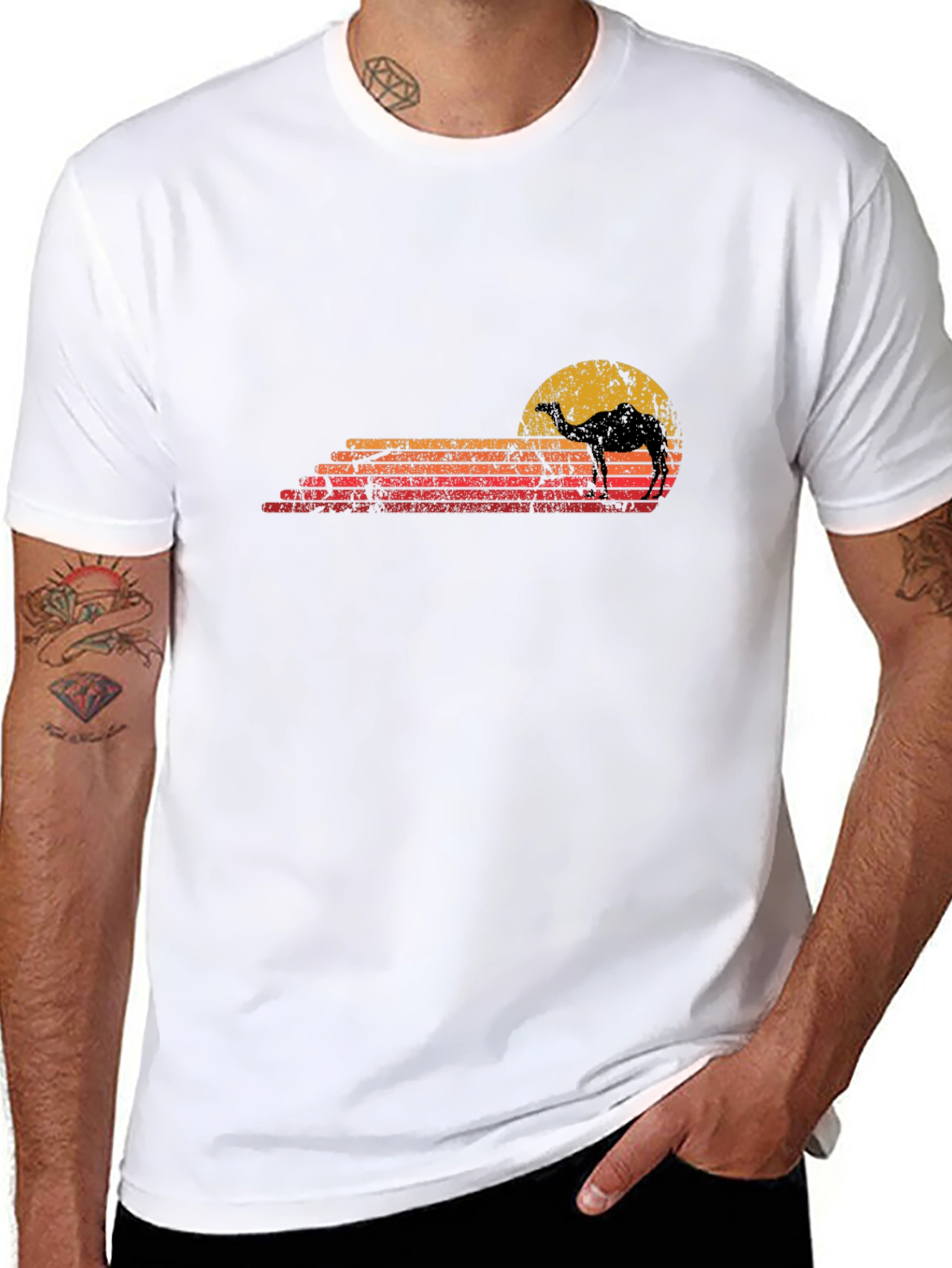 Retro Camel Desert T-Shirt