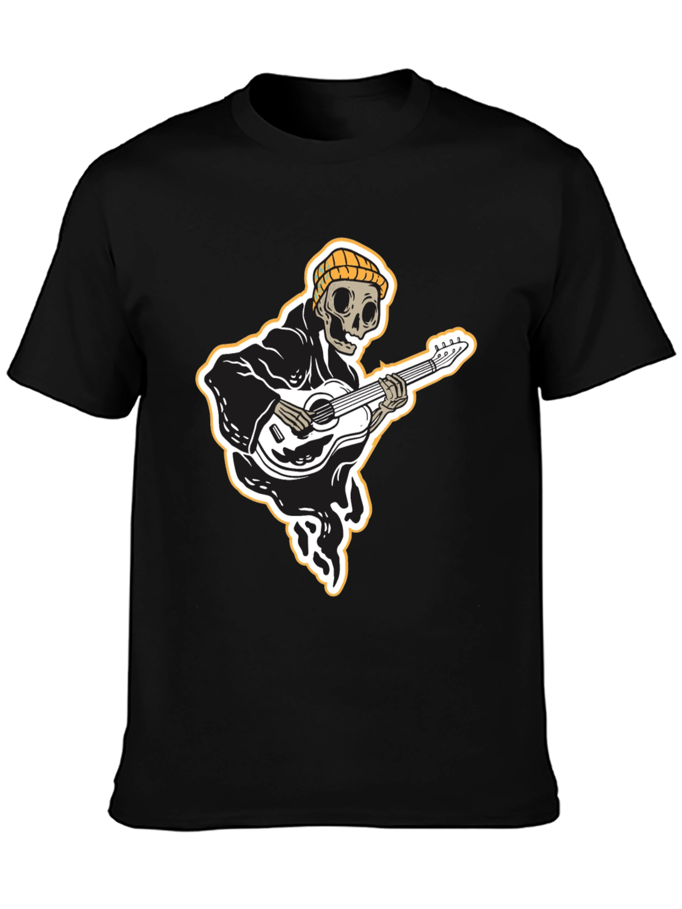 Skeleton Guitarist Graphic Tee