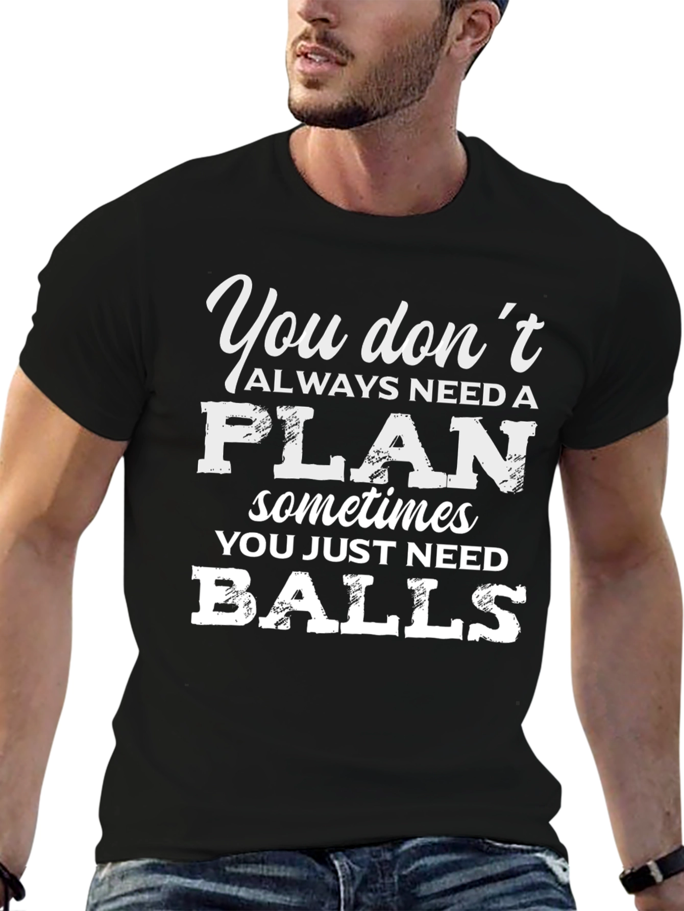 Funny Balls Black T-Shirt