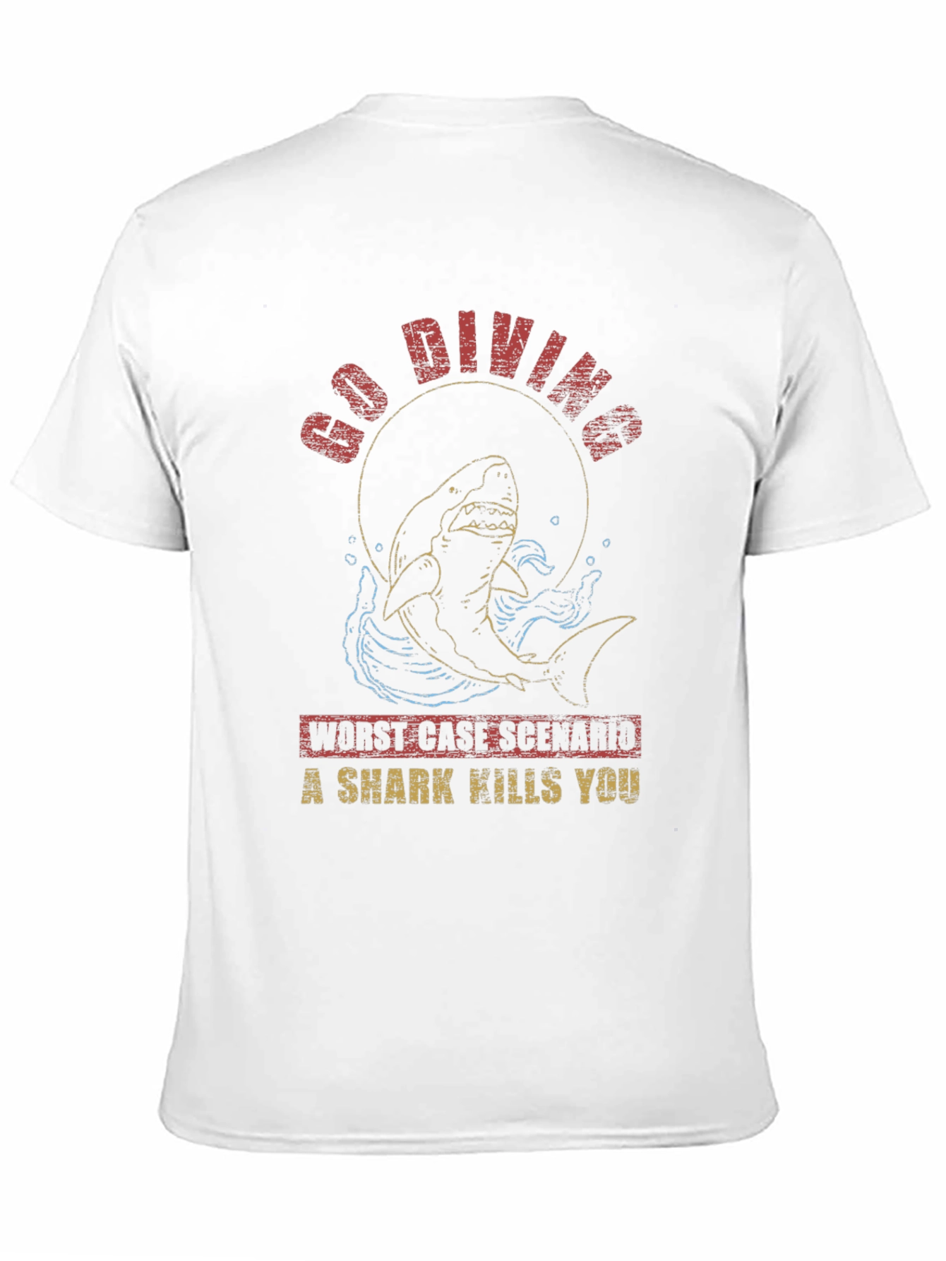 Go Diving Shark T-Shirt - Worst Case Scenario