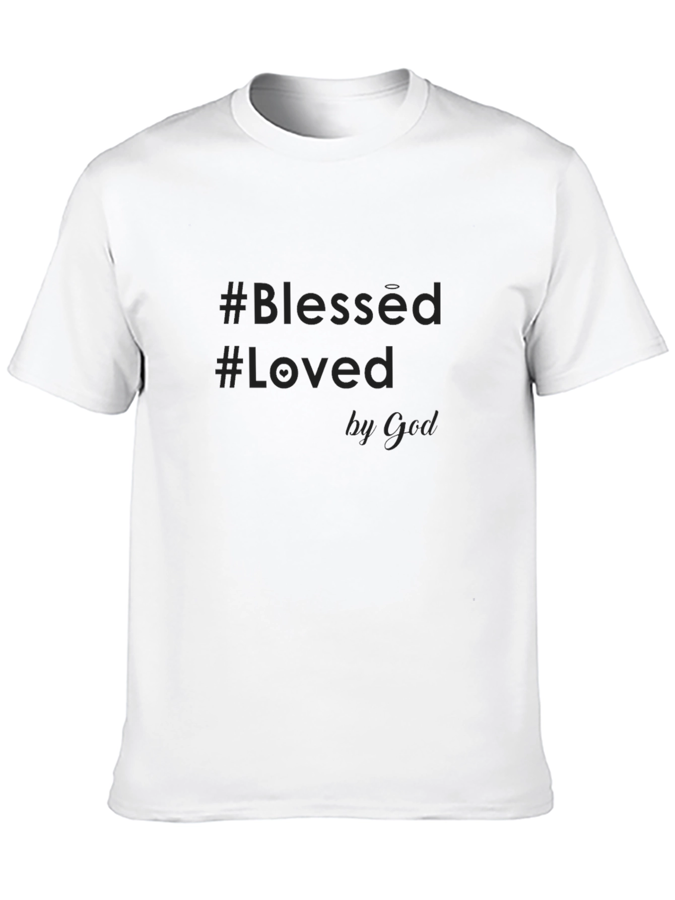 Blessed & Loved by God Black Graphic Tee