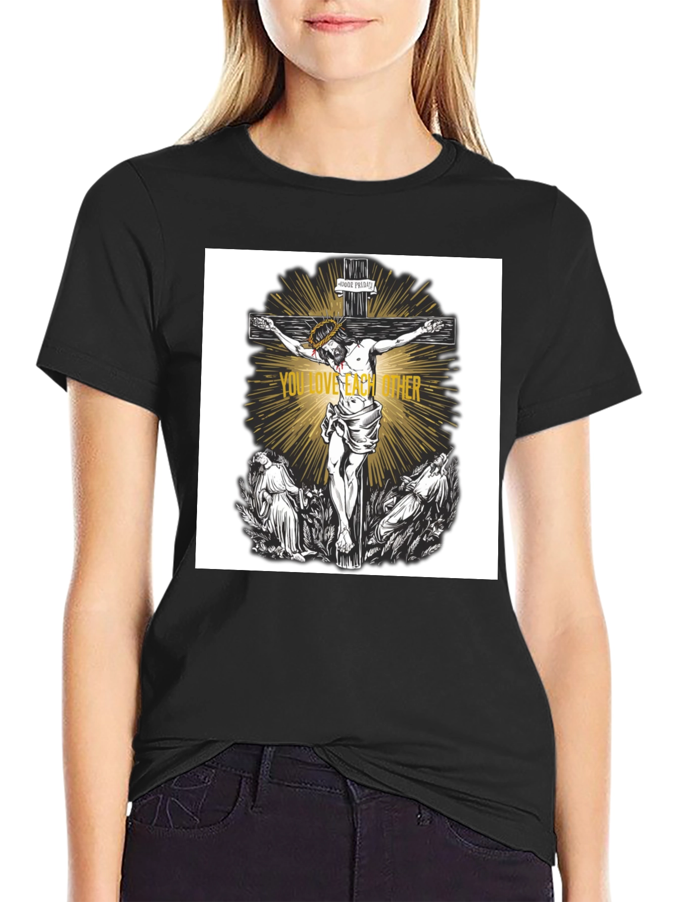 Religious Graphic T-Shirt - Love One Another