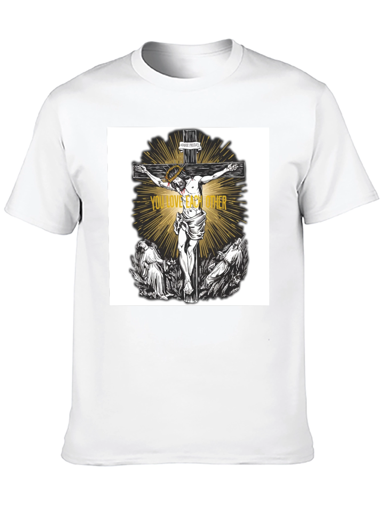 Religious Graphic T-Shirt - Love One Another