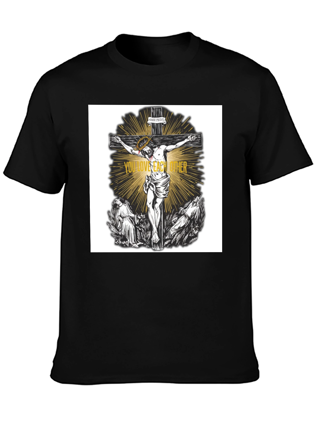 Religious Graphic T-Shirt - Love One Another