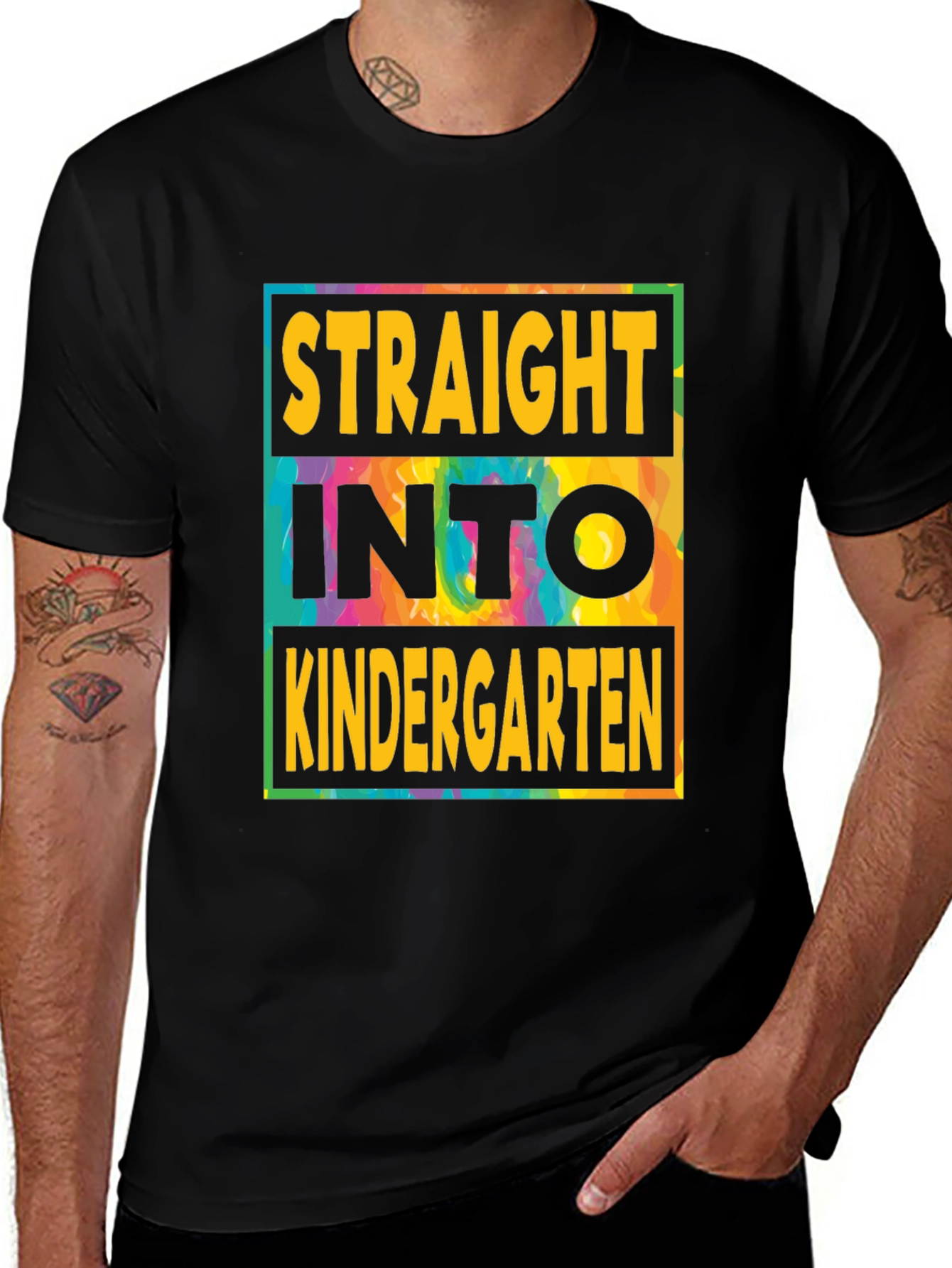 Straight Into Kindergarten Tee - Tie Dye Edition