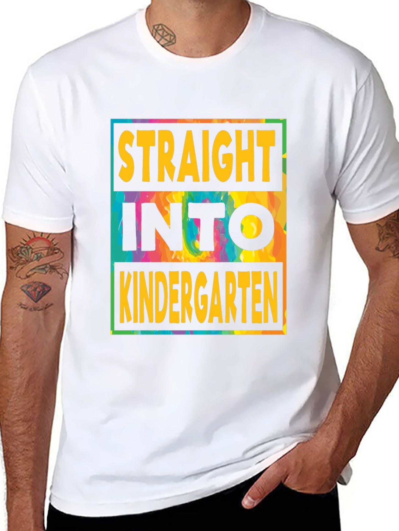 Straight Into Kindergarten Tee - Tie Dye Edition