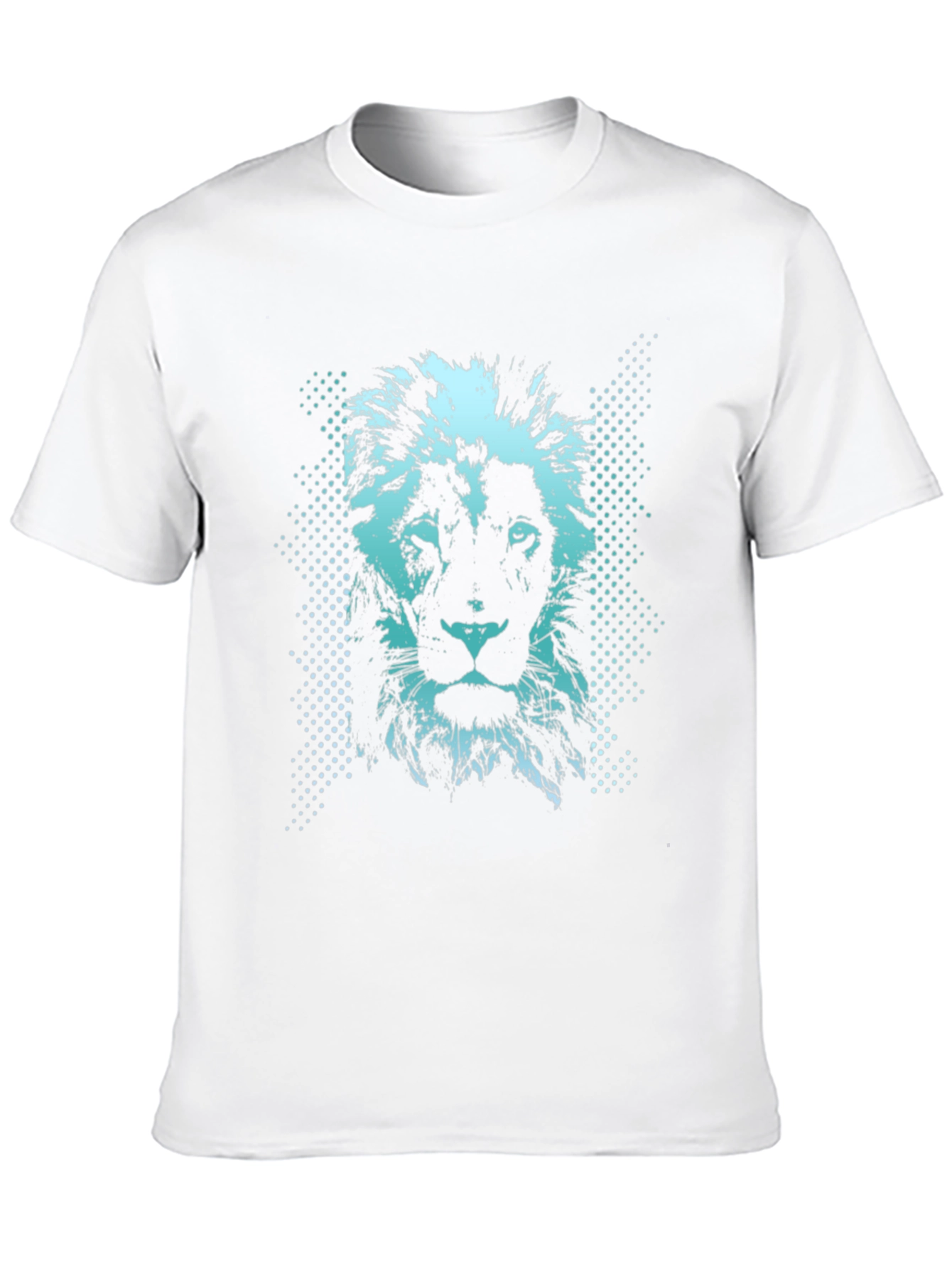 Lion Graphic Print Mens Black T-Shirt