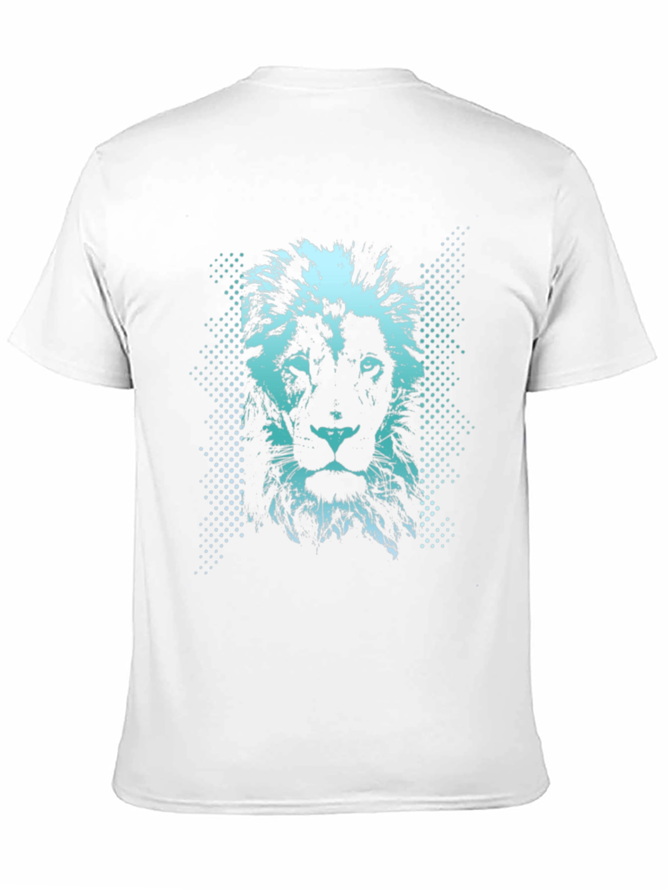 Lion Graphic Print Mens Black T-Shirt