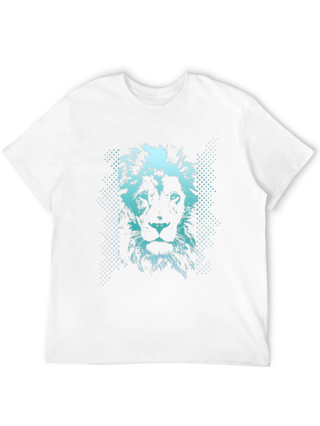 Lion Graphic Print Mens Black T-Shirt