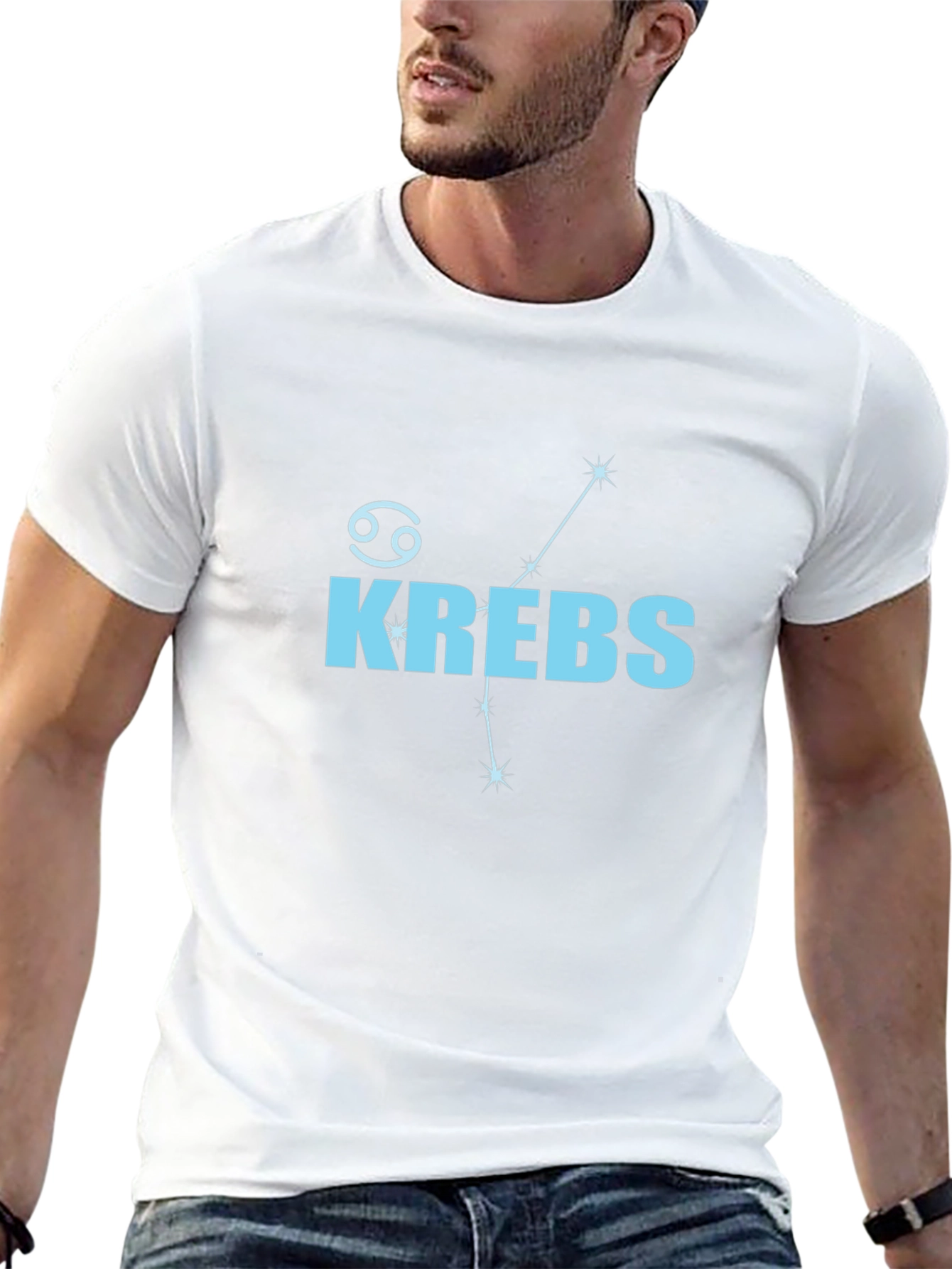 Krebs Cancer Zodiac Black T-Shirt