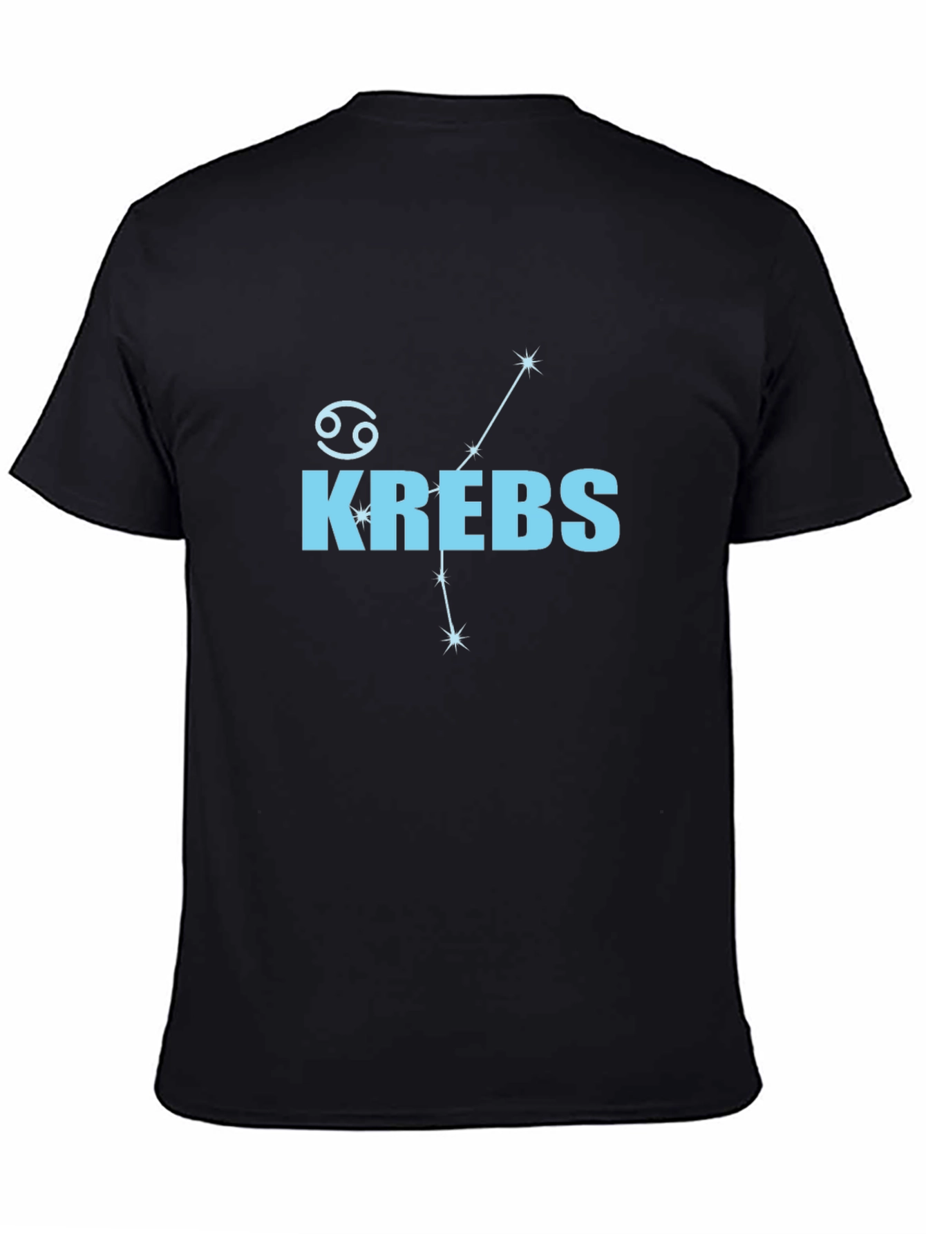 Krebs Cancer Zodiac Black T-Shirt