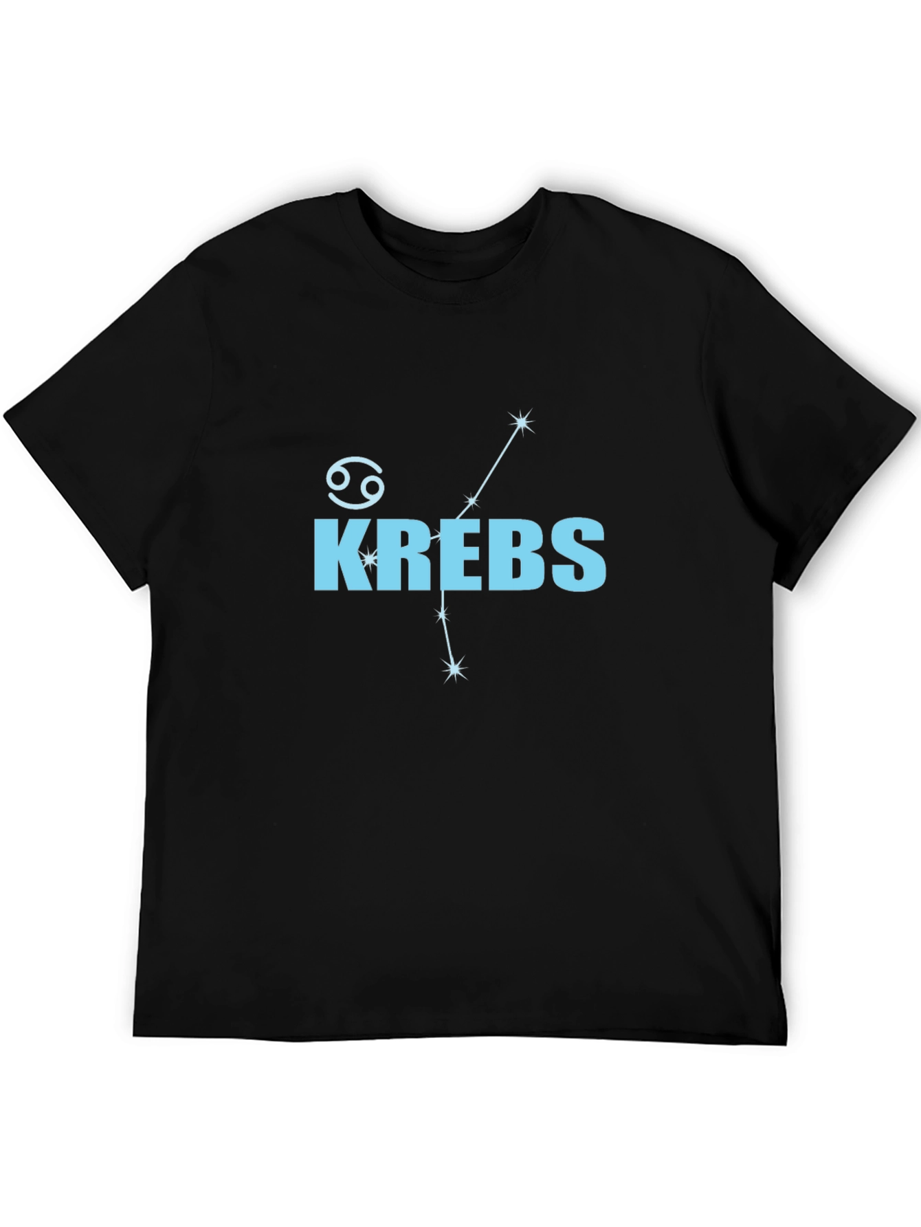 Krebs Cancer Zodiac Black T-Shirt