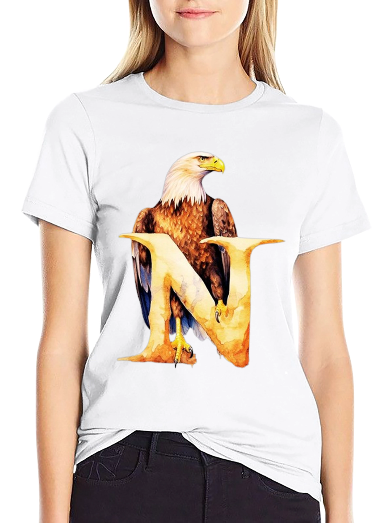 Eagle Letter N Graphic T-Shirt