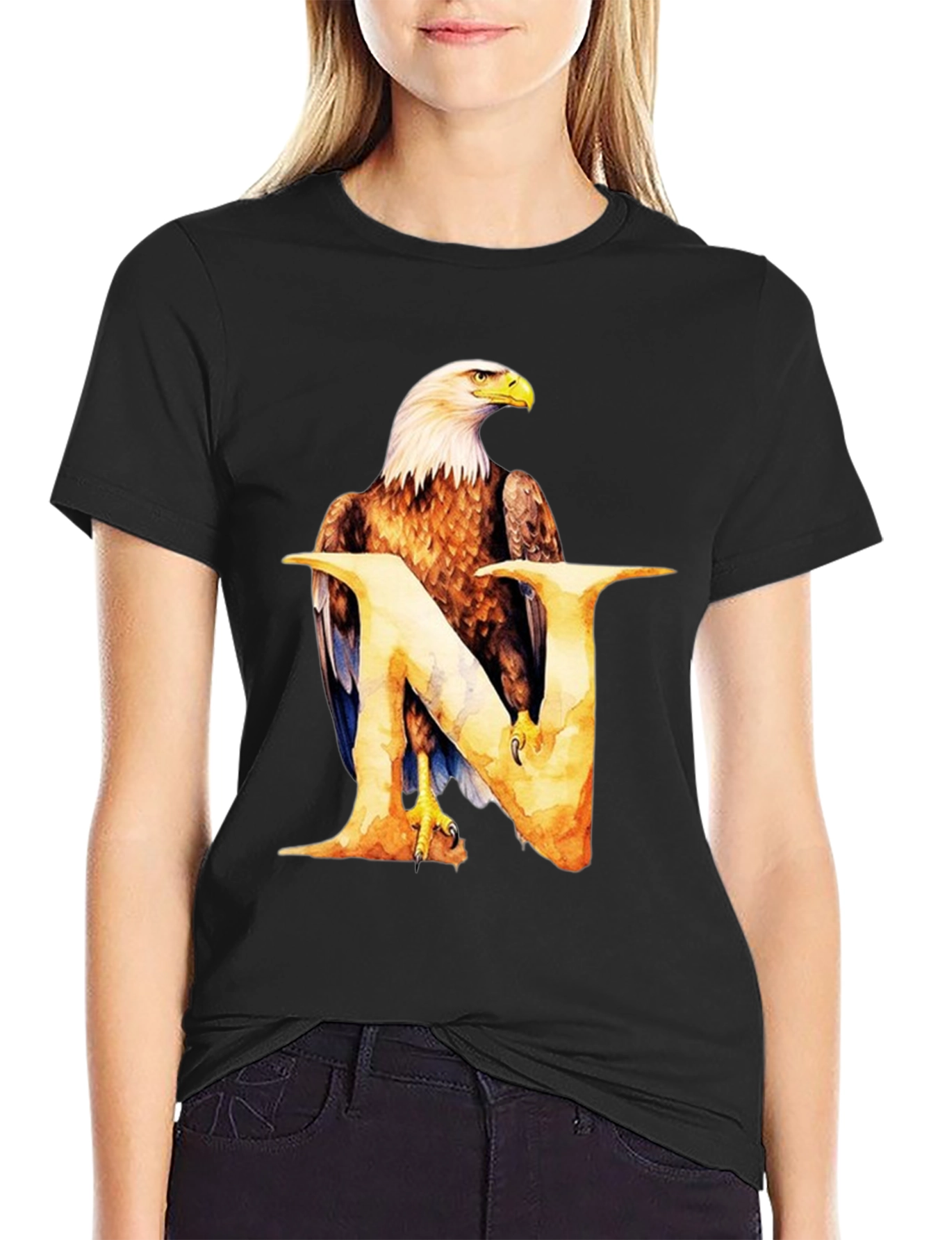 Eagle Letter N Graphic T-Shirt