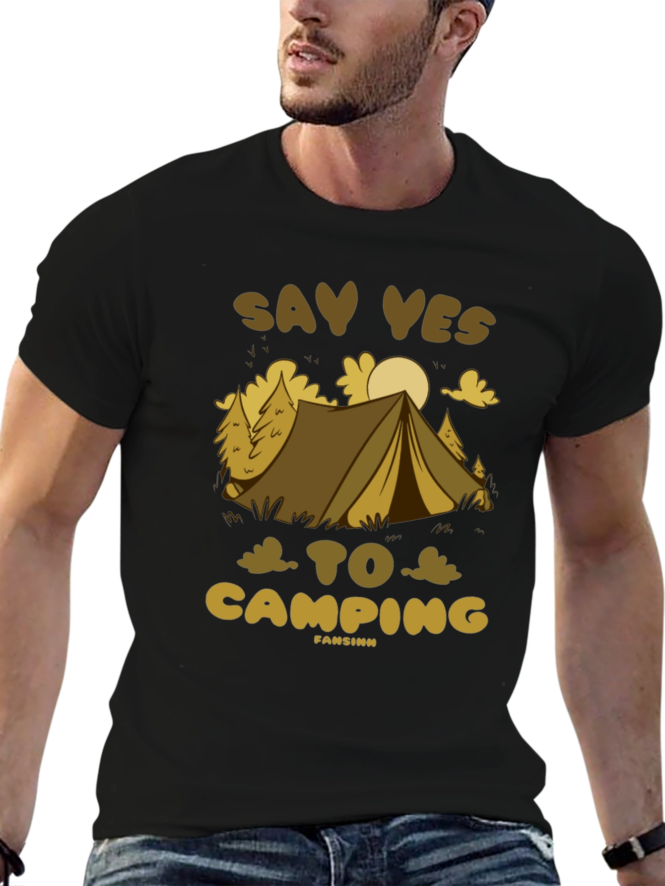 Say Yes To Camping Graphic Tee