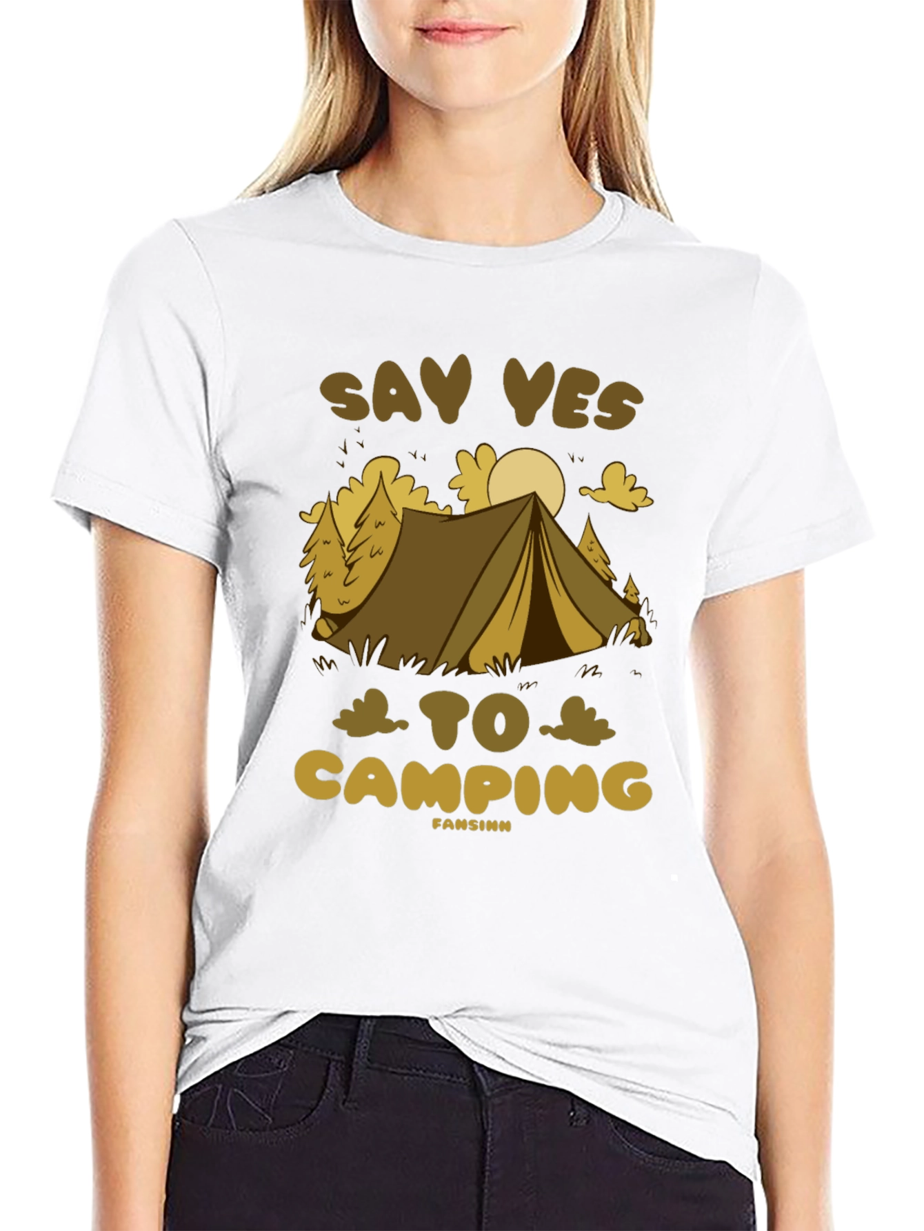 Say Yes To Camping Graphic Tee