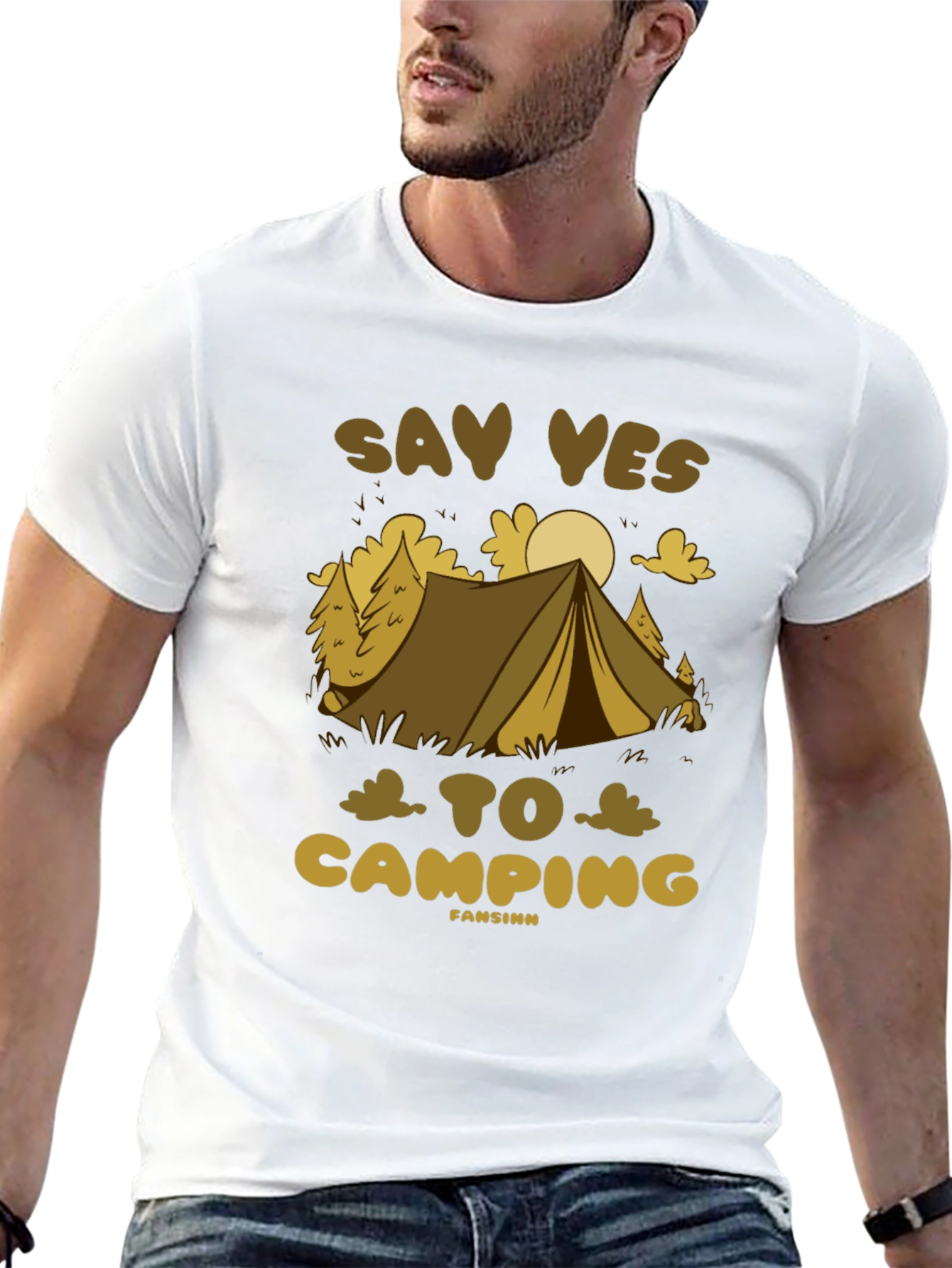 Say Yes To Camping Graphic Tee