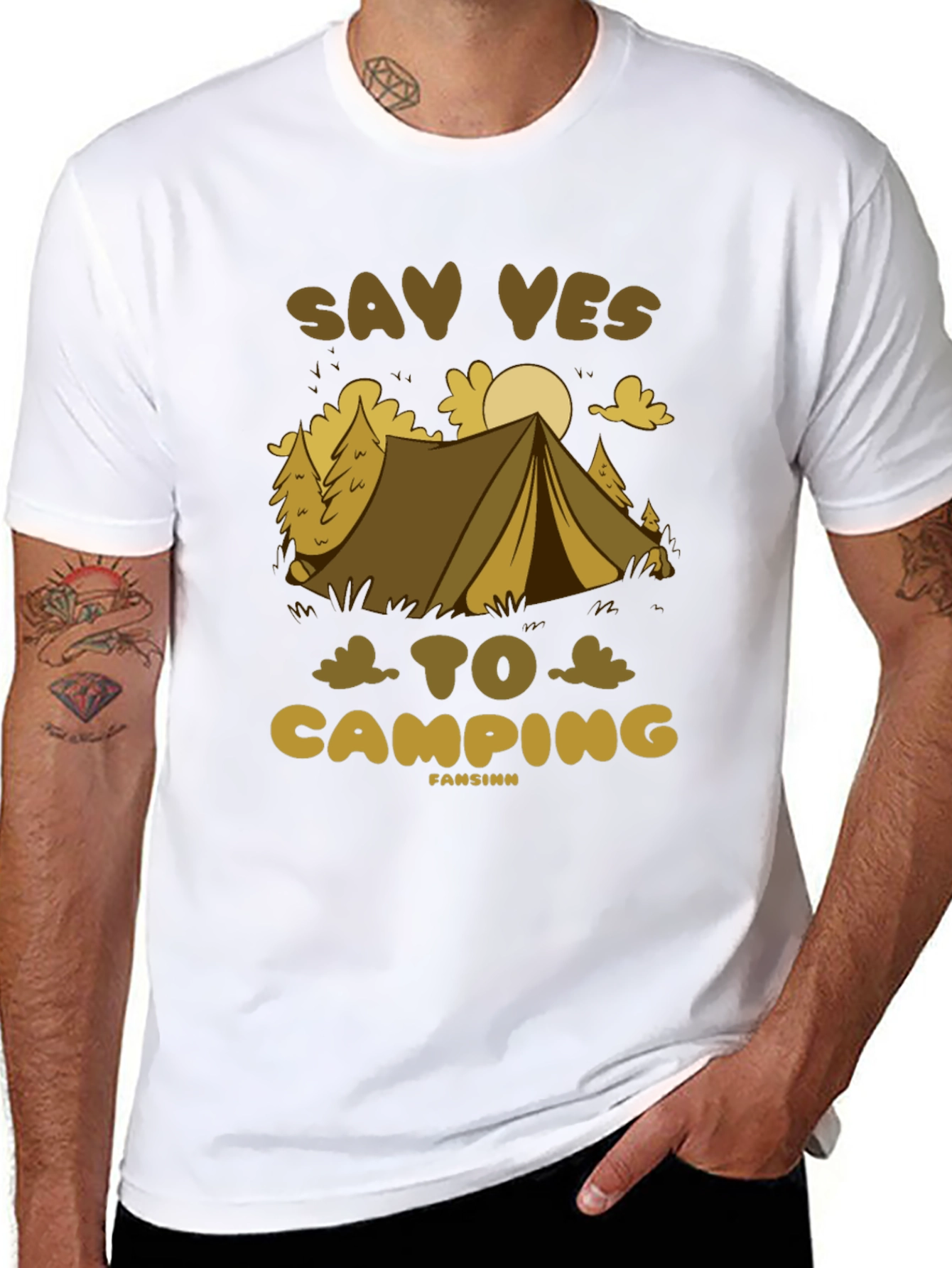 Say Yes To Camping Graphic Tee