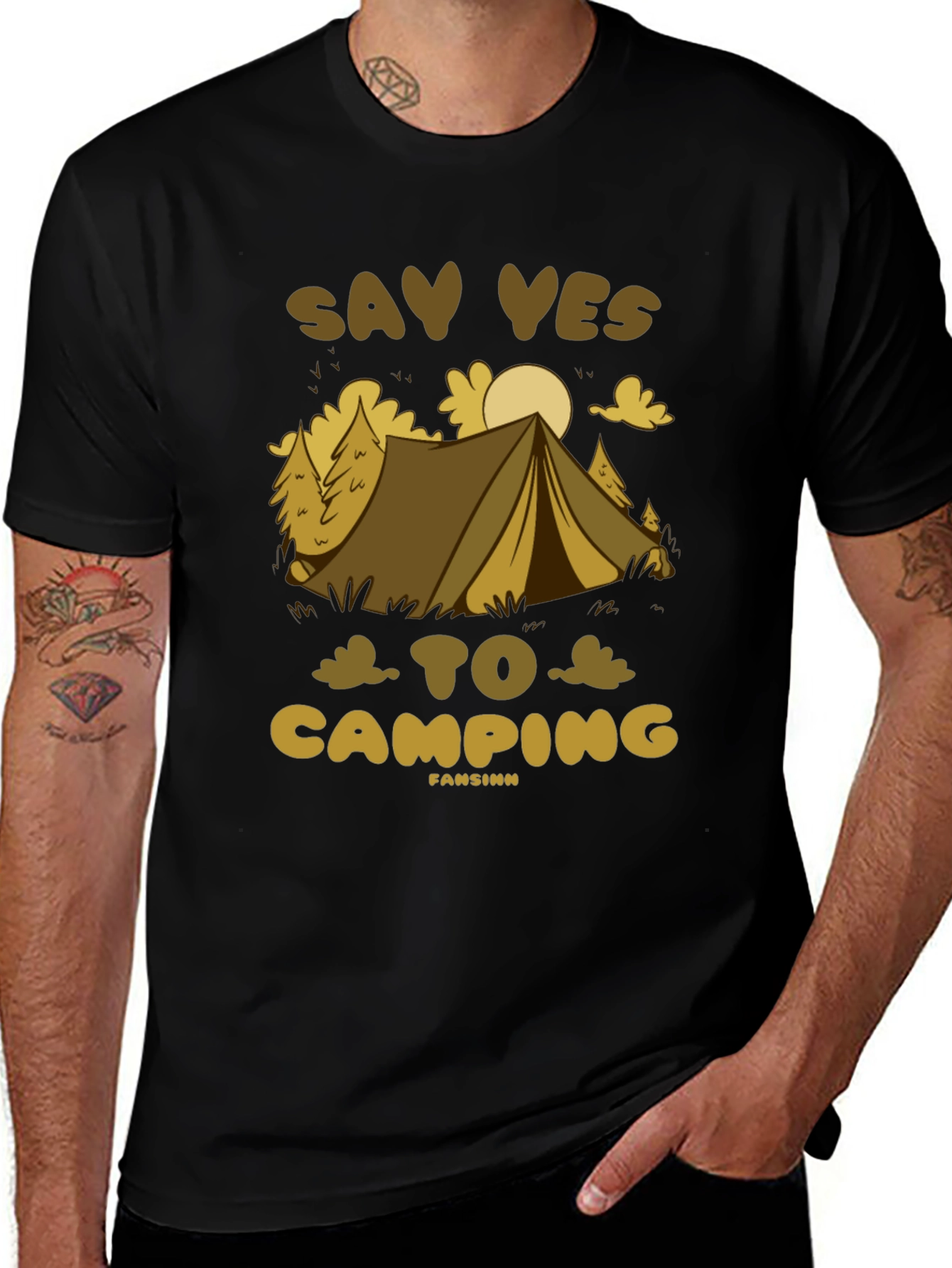 Say Yes To Camping Graphic Tee